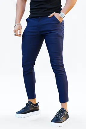 Mens Navy Skinny Pant