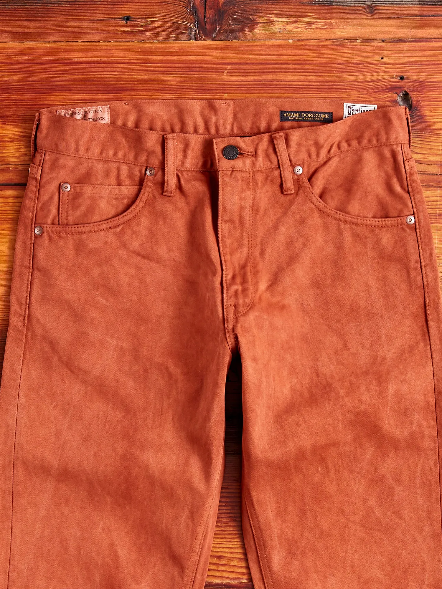 1852S "Brown" Amami Mud Dyed Easterner Jeans - Relaxed Tapered Fit