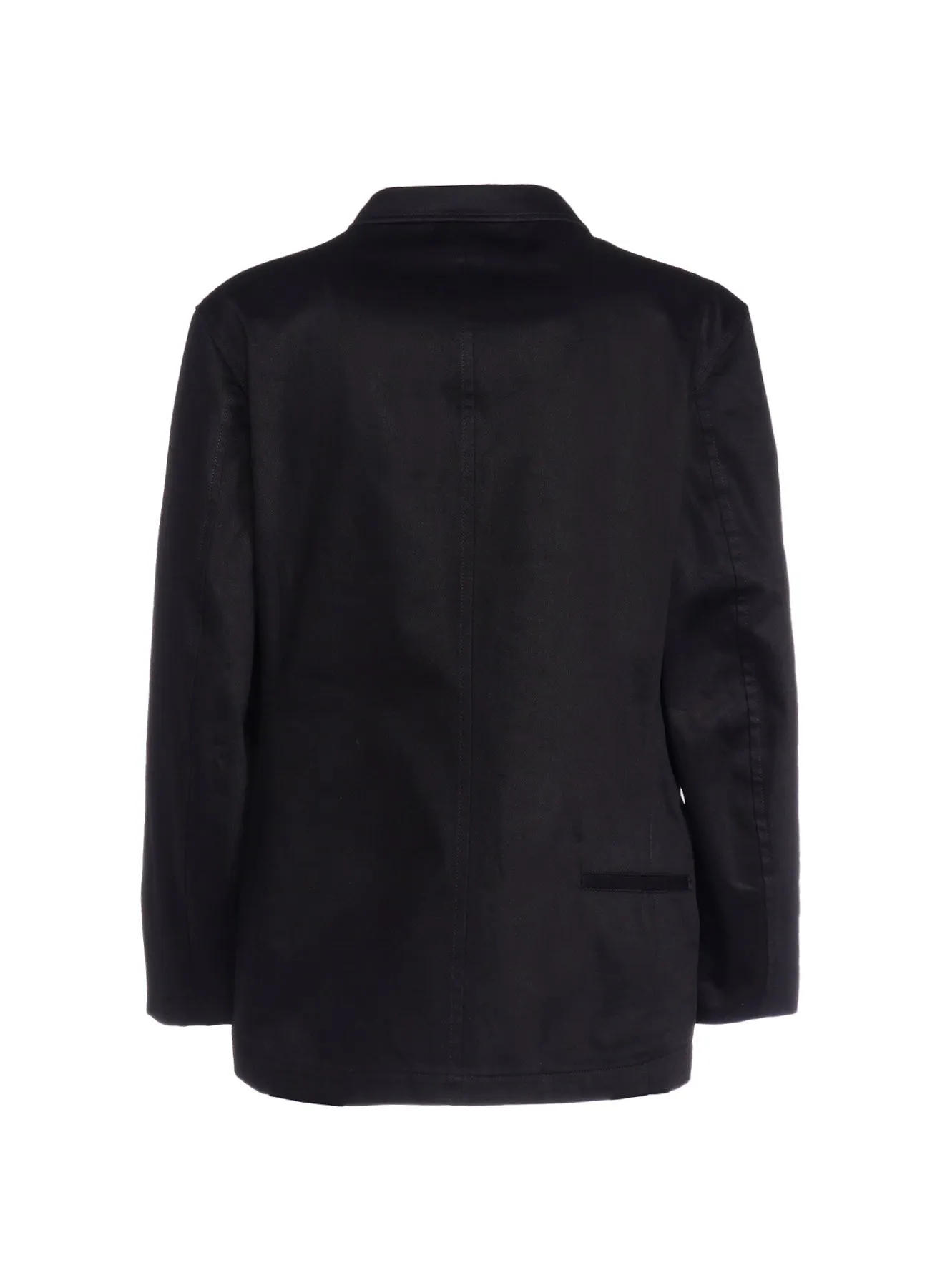 3-BUTTON BACK POCKET JACKET WITH PIECE NAME