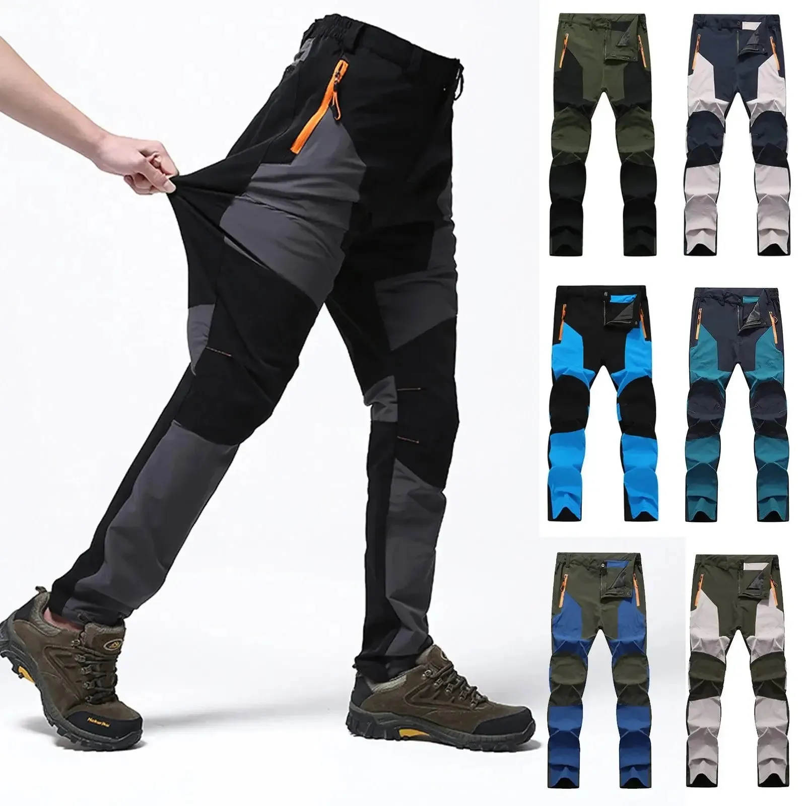 4 Season Casual Hiking Pants Fashion Men Keep Warm Fishing Pants Outdoors Sports Tactical Waterproof Mountain Trekking Pants