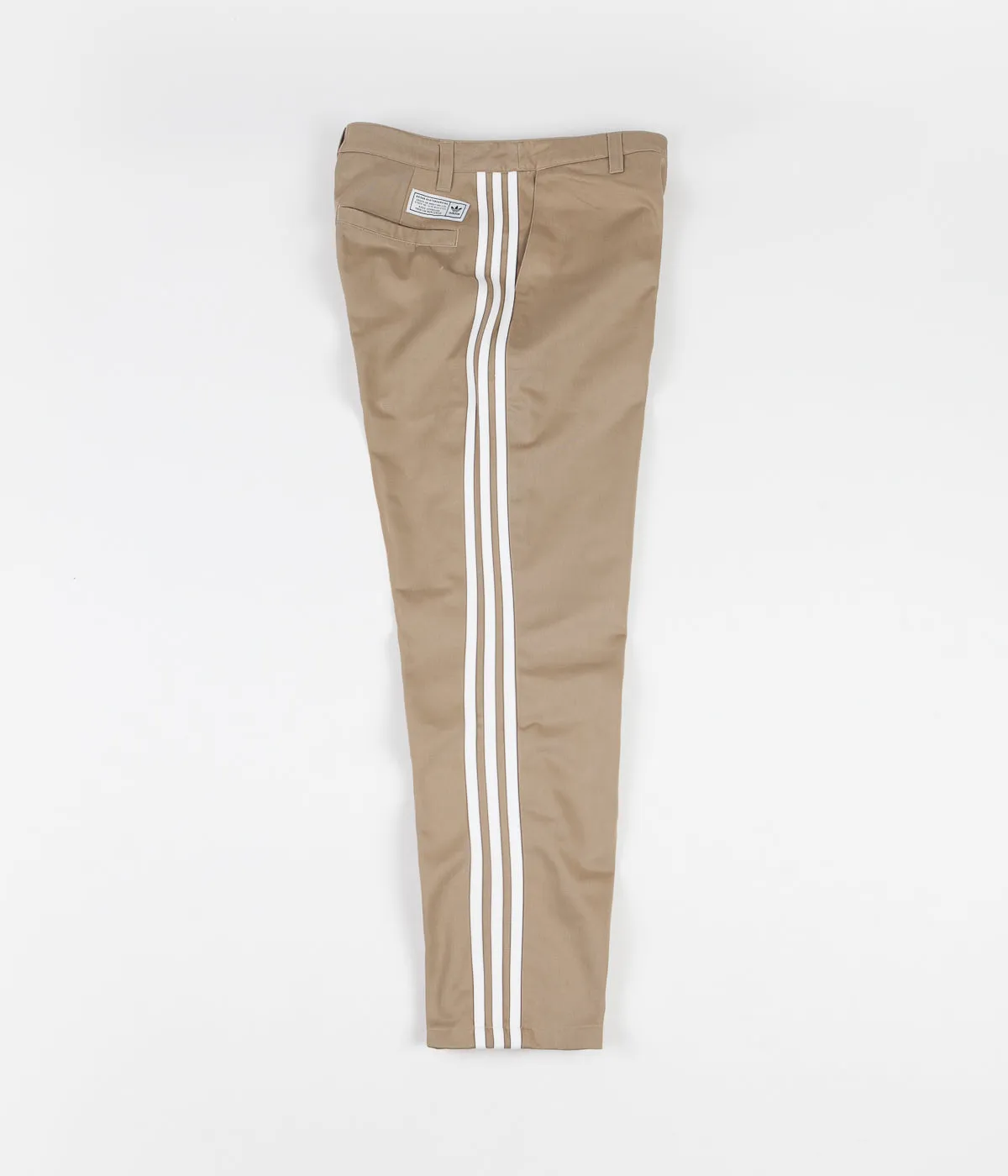 Adidas Striped Chino Pants - Hemp / White