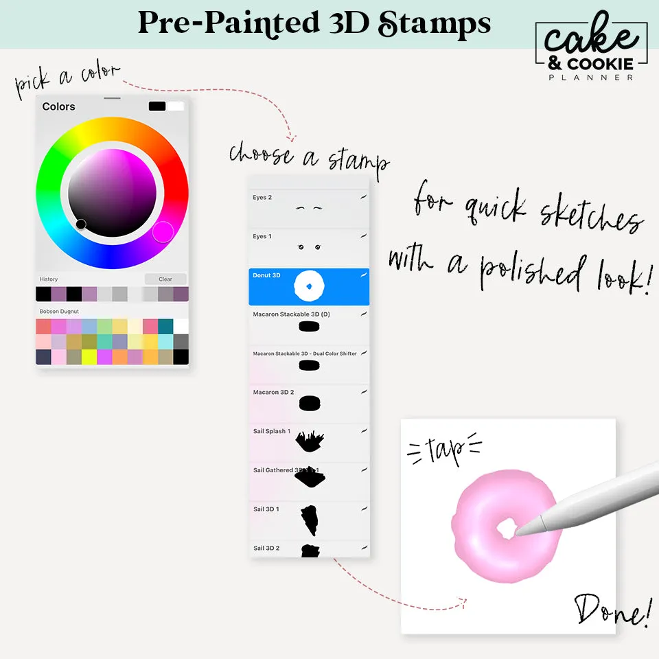 All Essential Procreate Packs to Cart (and save!)