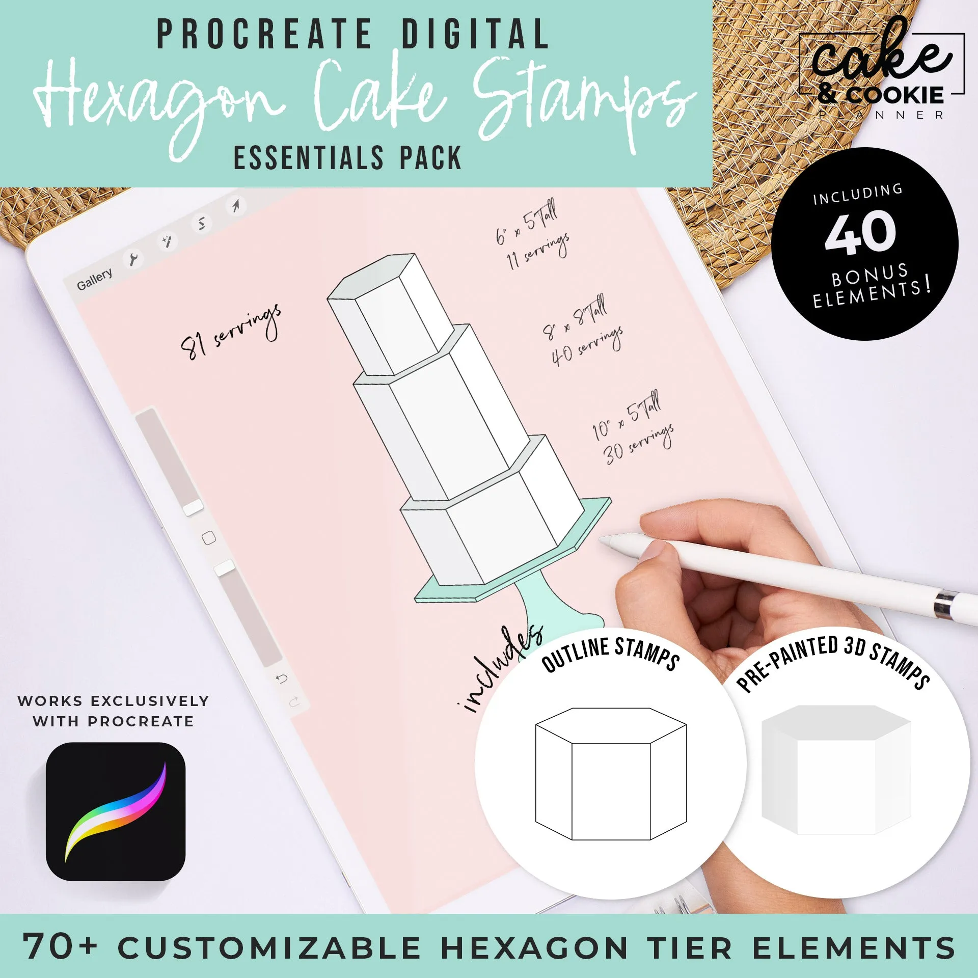 All Essential Procreate Packs to Cart (and save!)