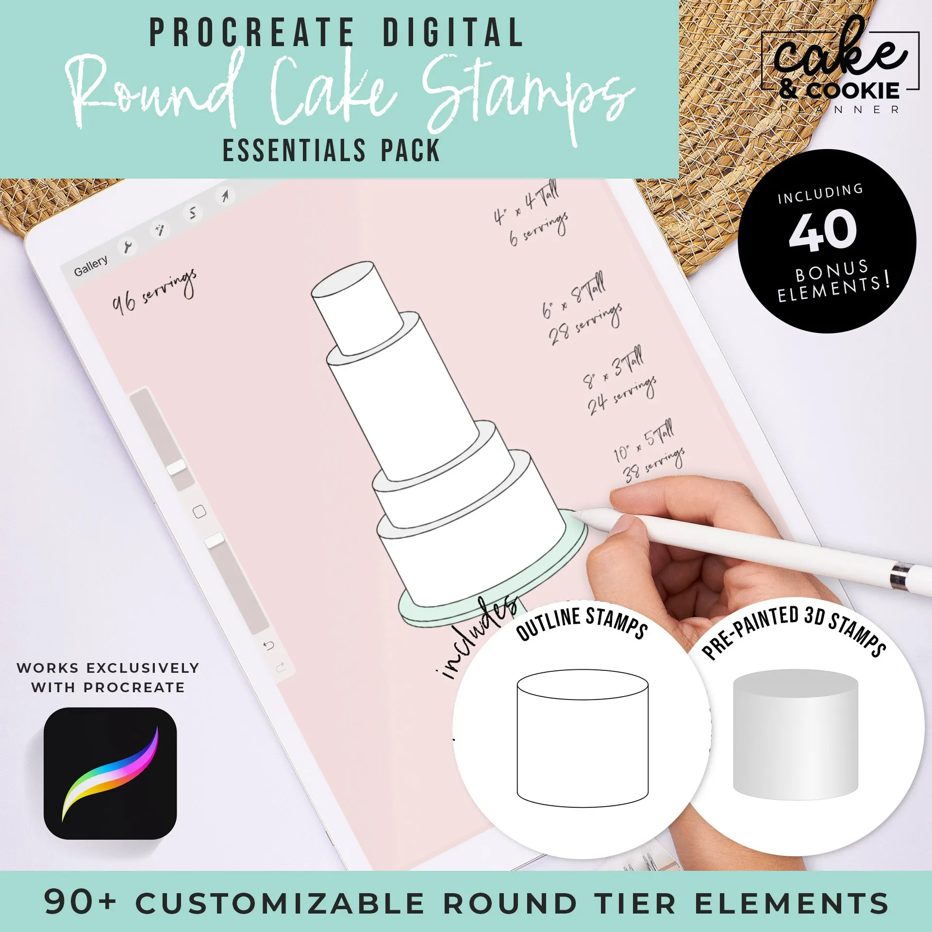 All Essential Procreate Packs to Cart (and save!)