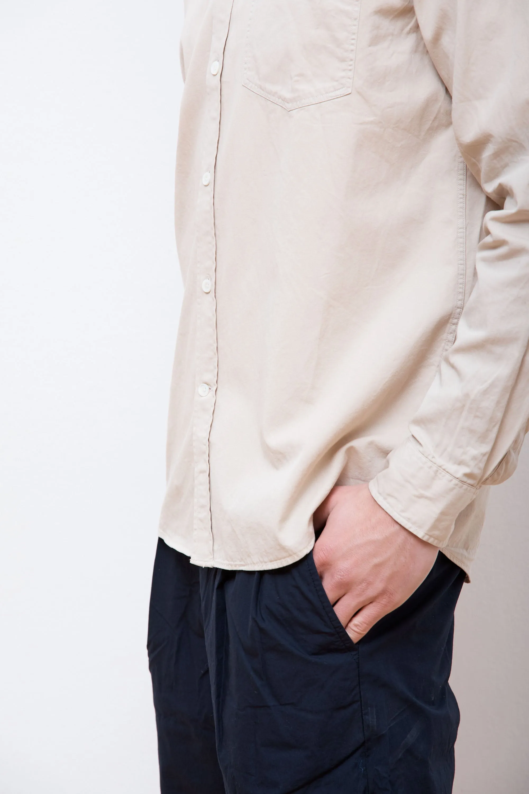 Anton Light Twill Shirt Oatmeal