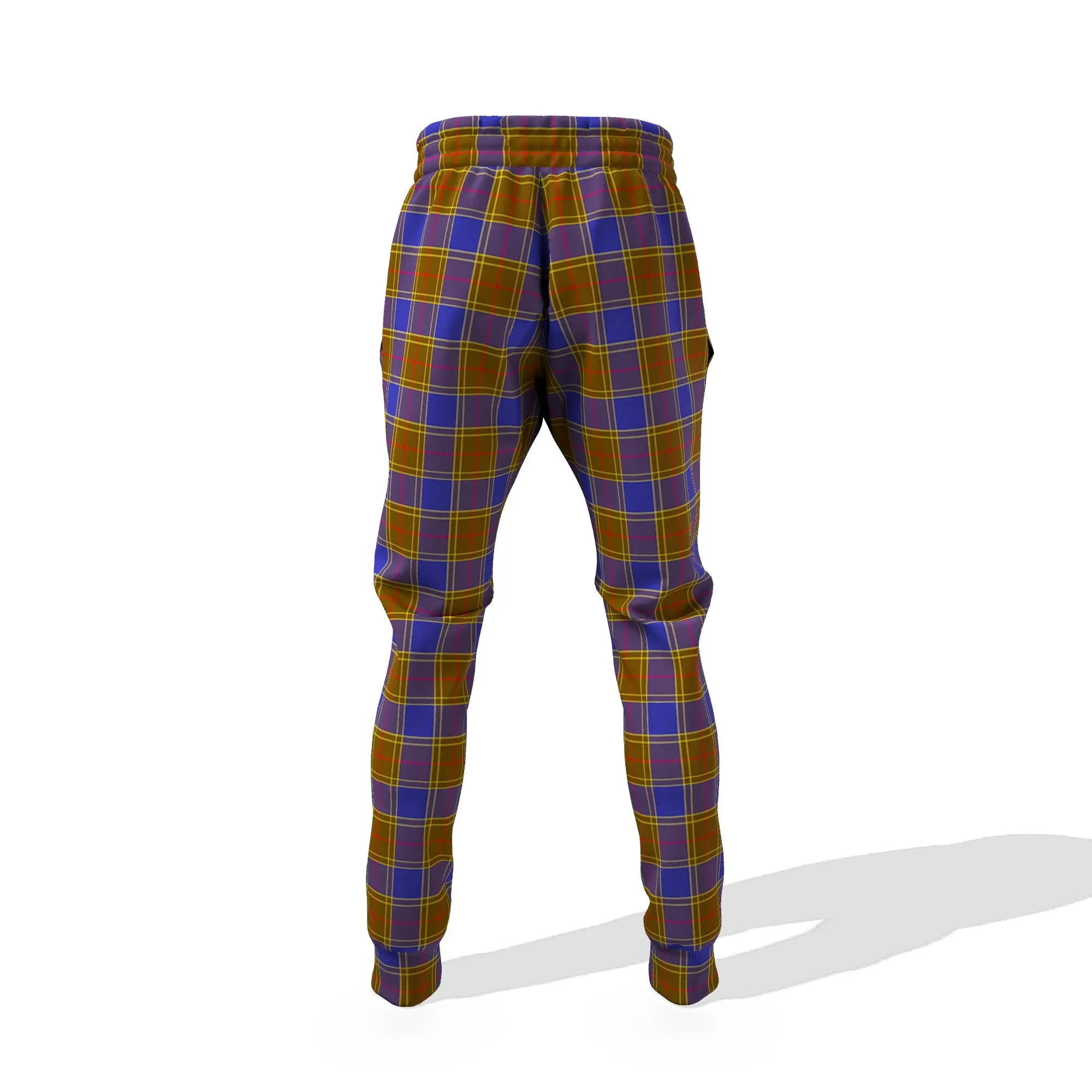 Balfour Tartan Joggers Pants with Family Crest