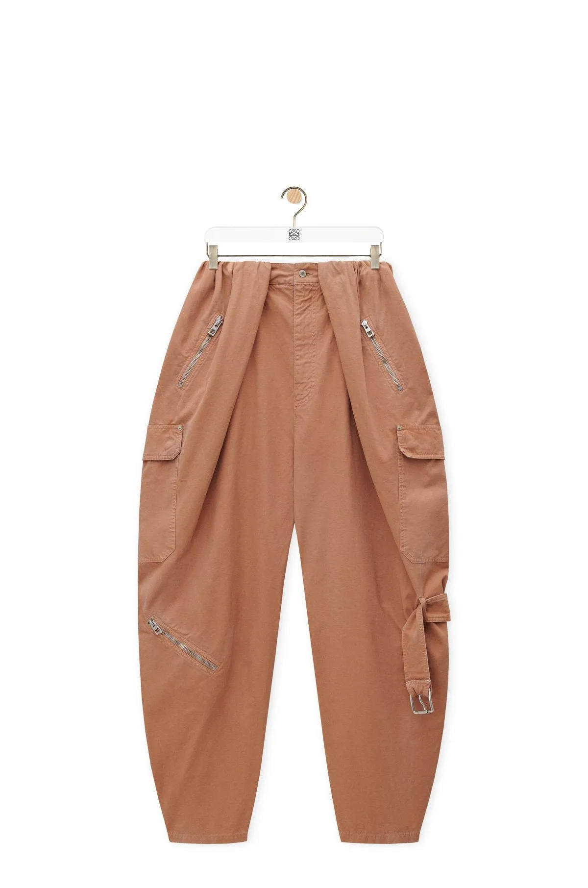 Balloon Cargo Trousers In Cotton