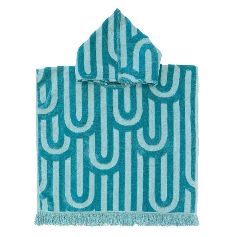 Bambury HiLo Kids Poncho Arcade - Turquoise