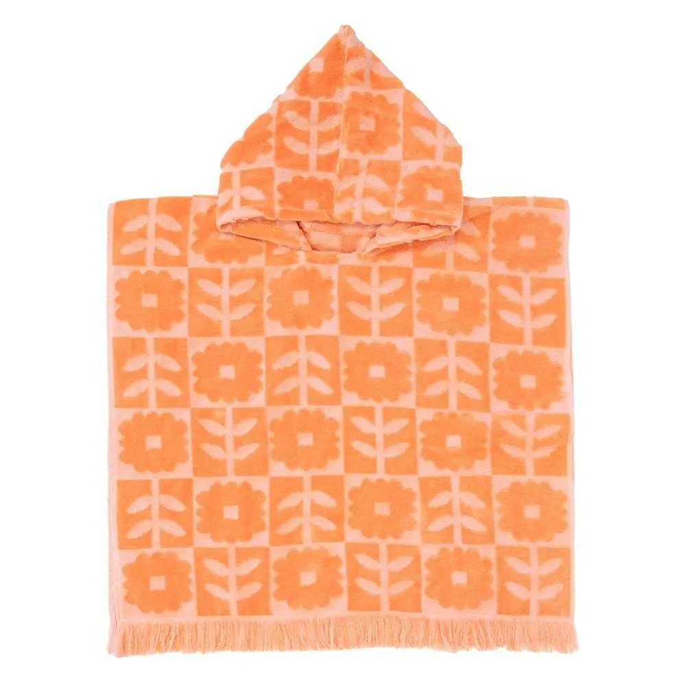 Bambury HiLo Kids Poncho Bloom - Peach