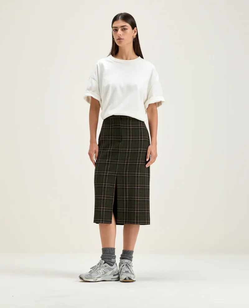 Bellerose Sonia Check Midi Skirt