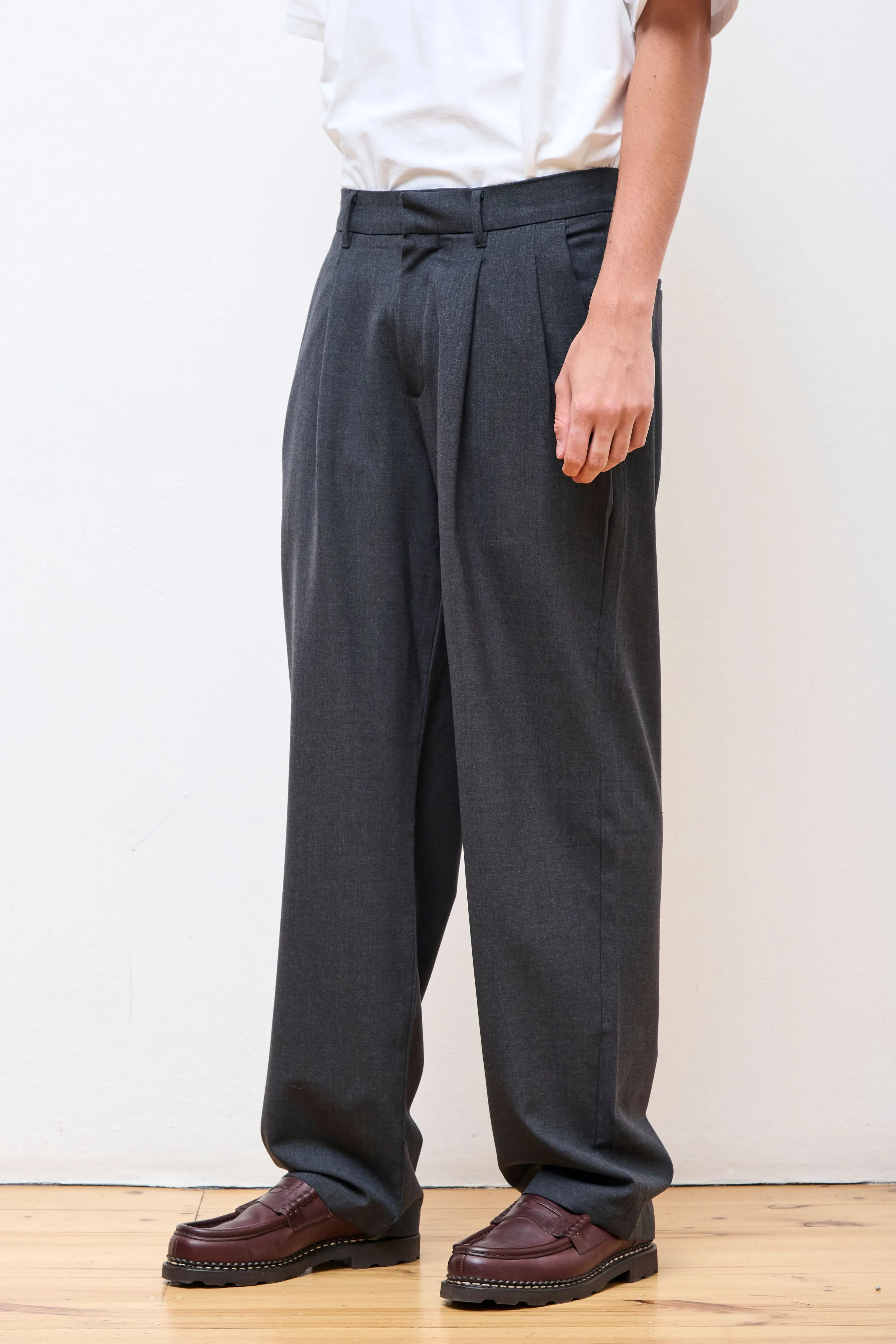 Benn Cordura Tech Wool Pants Charcoal Melange