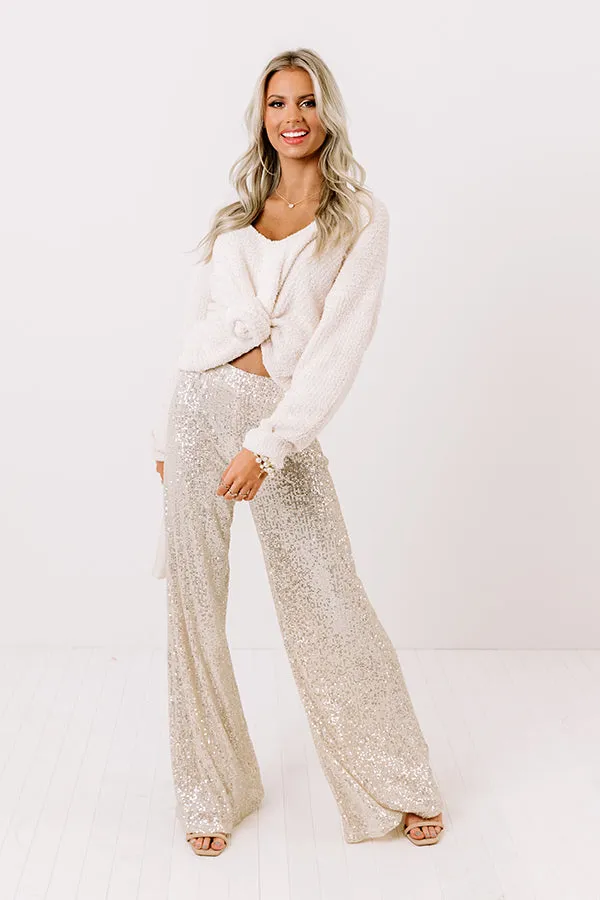 Best Kept Crushing Sequin Flares