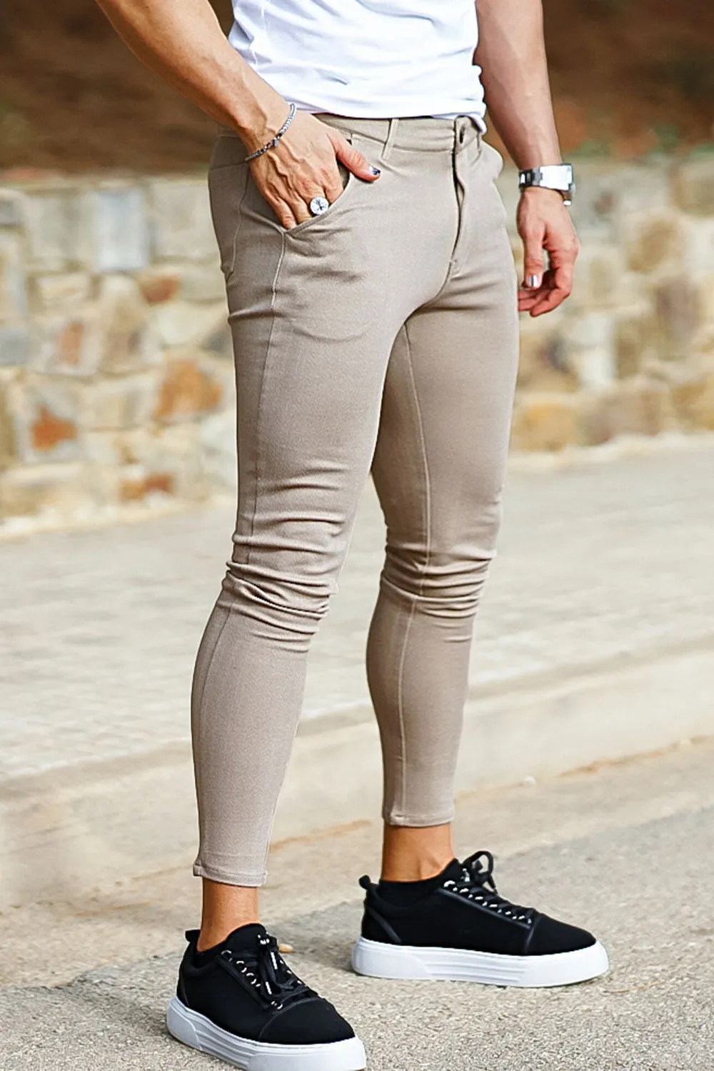 Best Skinny Pants - Light Khaki