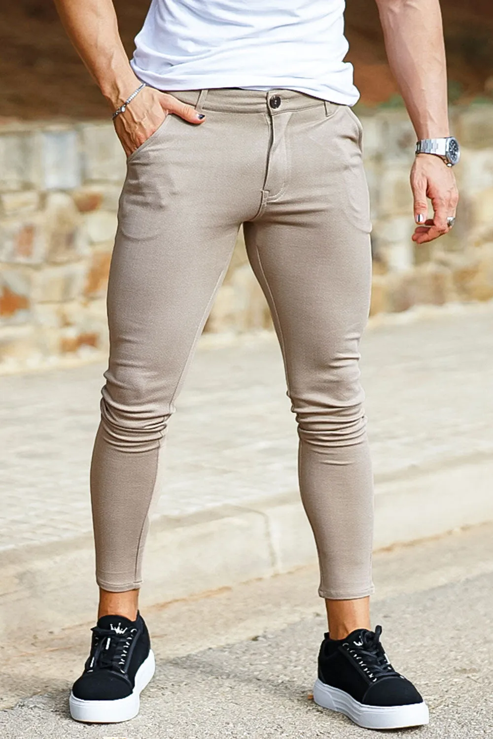 Best Skinny Pants - Light Khaki