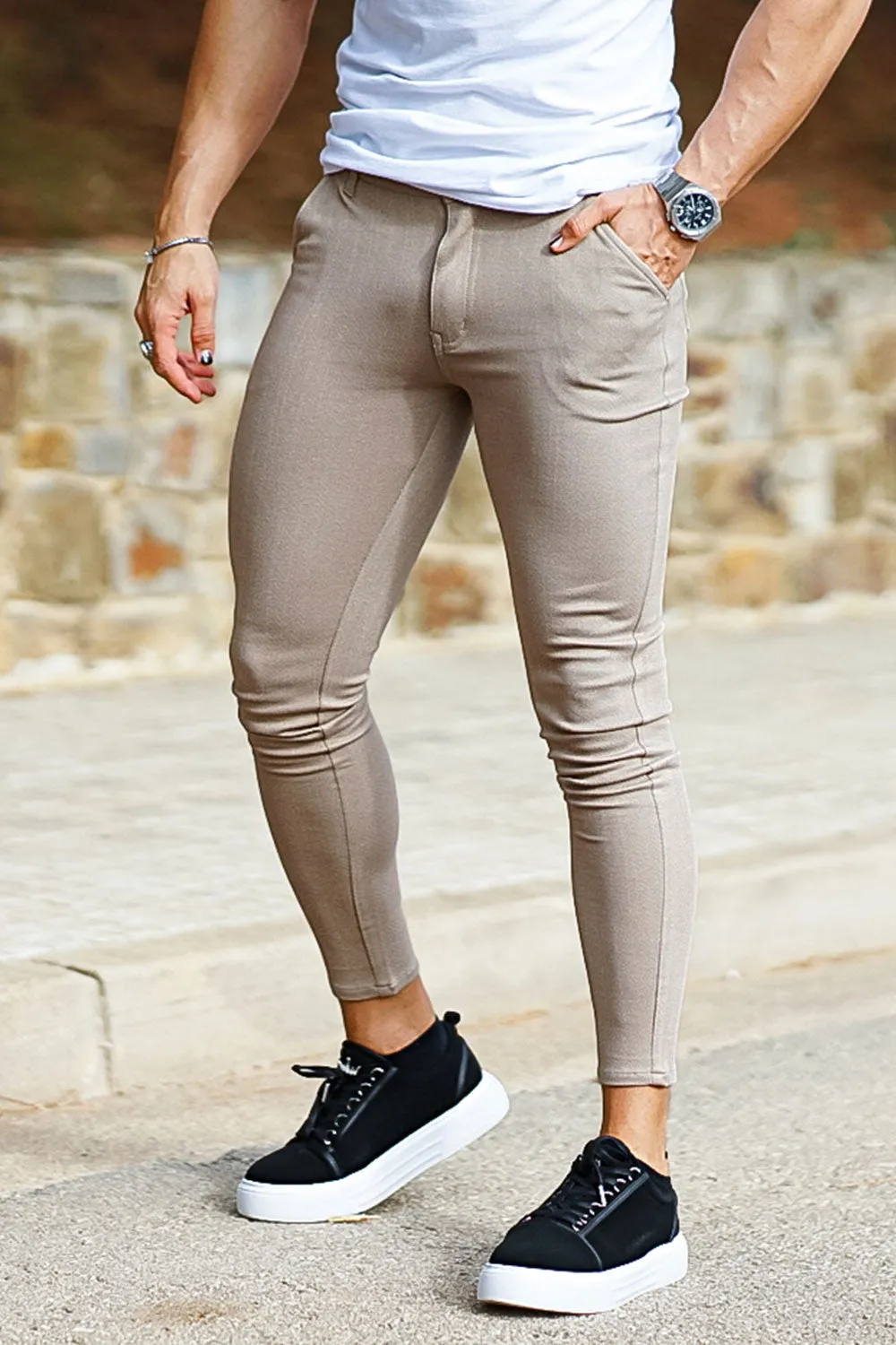 Best Skinny Pants - Light Khaki