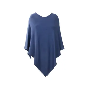 Blue Cashmere Poncho