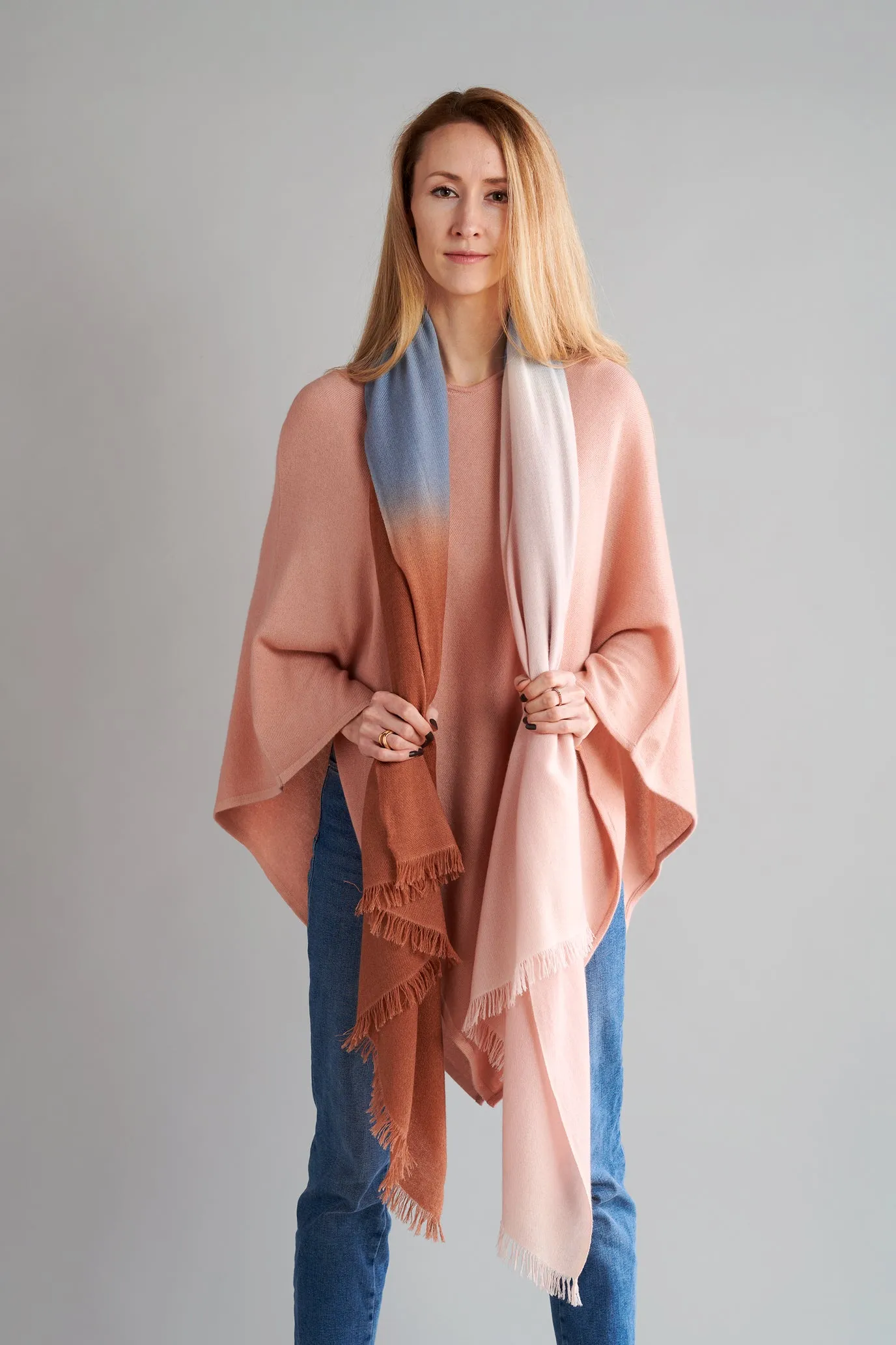 Blush Cashmere Poncho