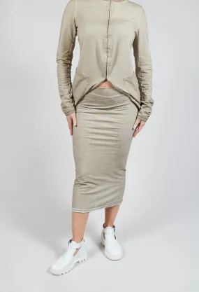 Bodycon Pencil Skirt in Straw Cloud