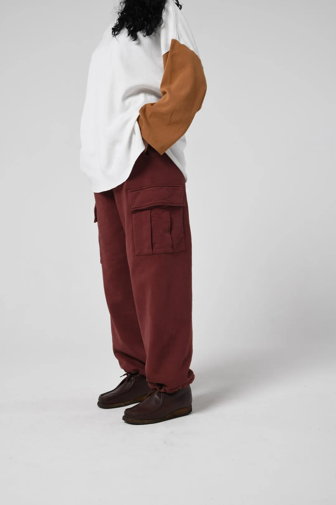 〈BOW WOW〉SWEAT CARGO PANTS / BROWN