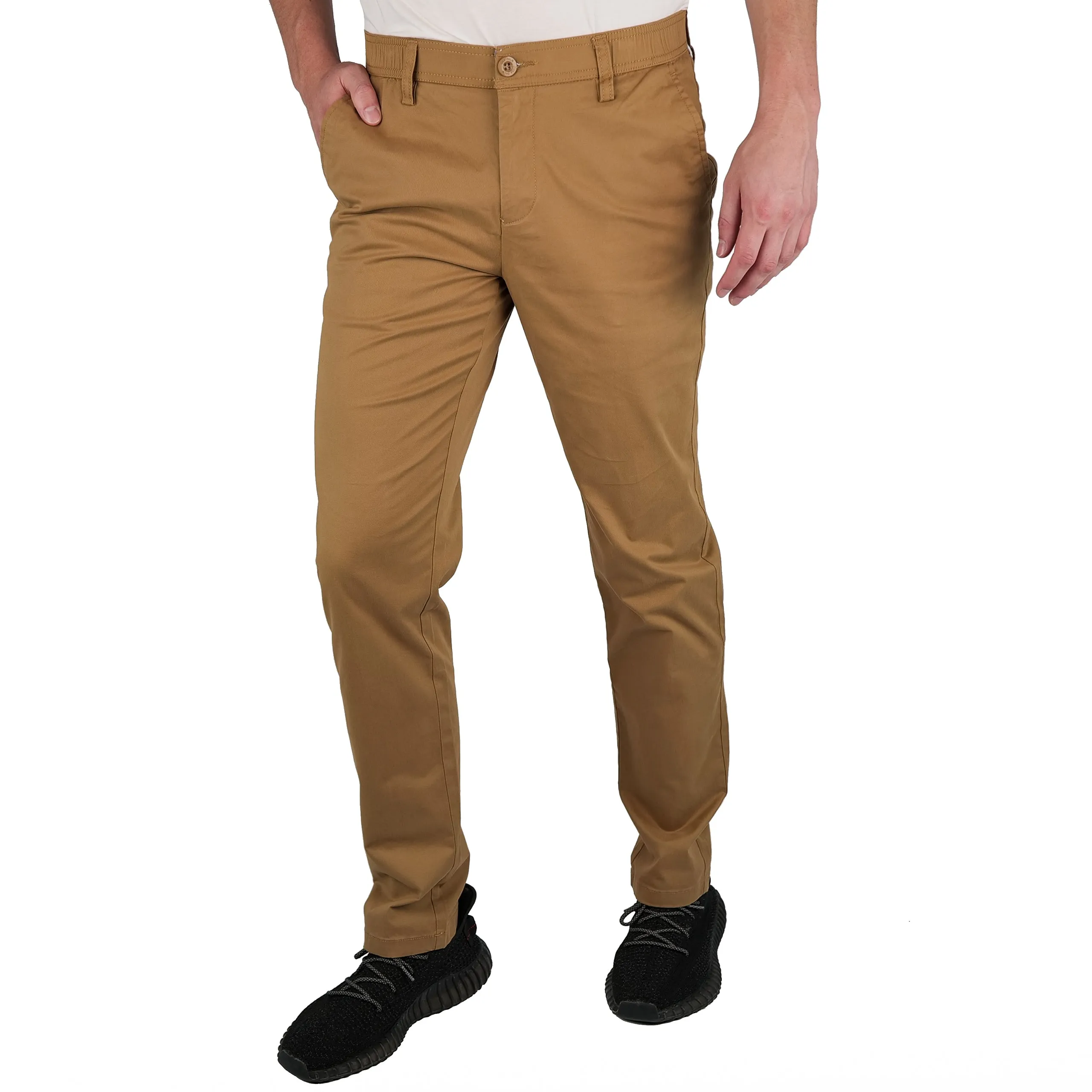 Brushed Stretch Cotton Pants - Final Sale