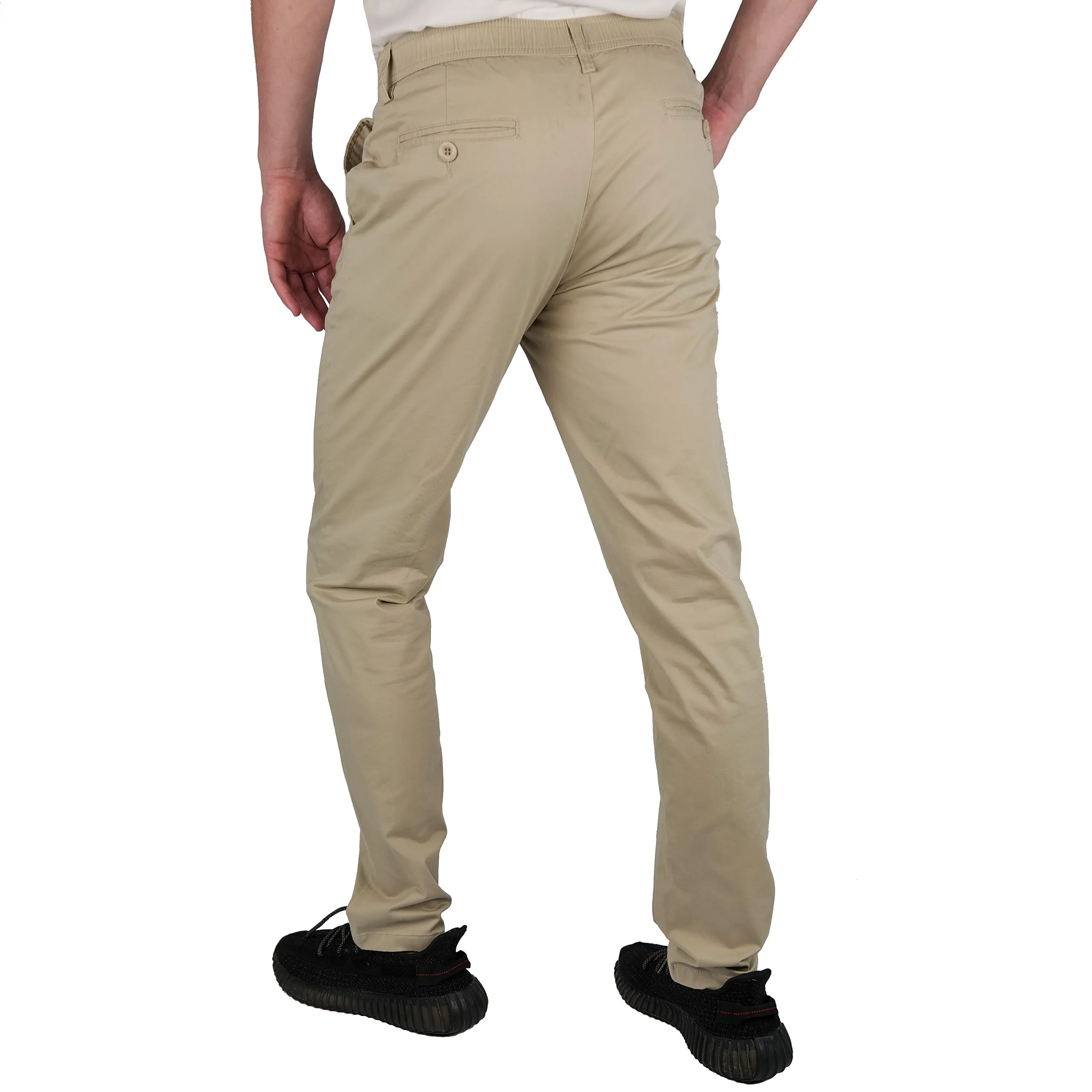 Brushed Stretch Cotton Pants - Final Sale