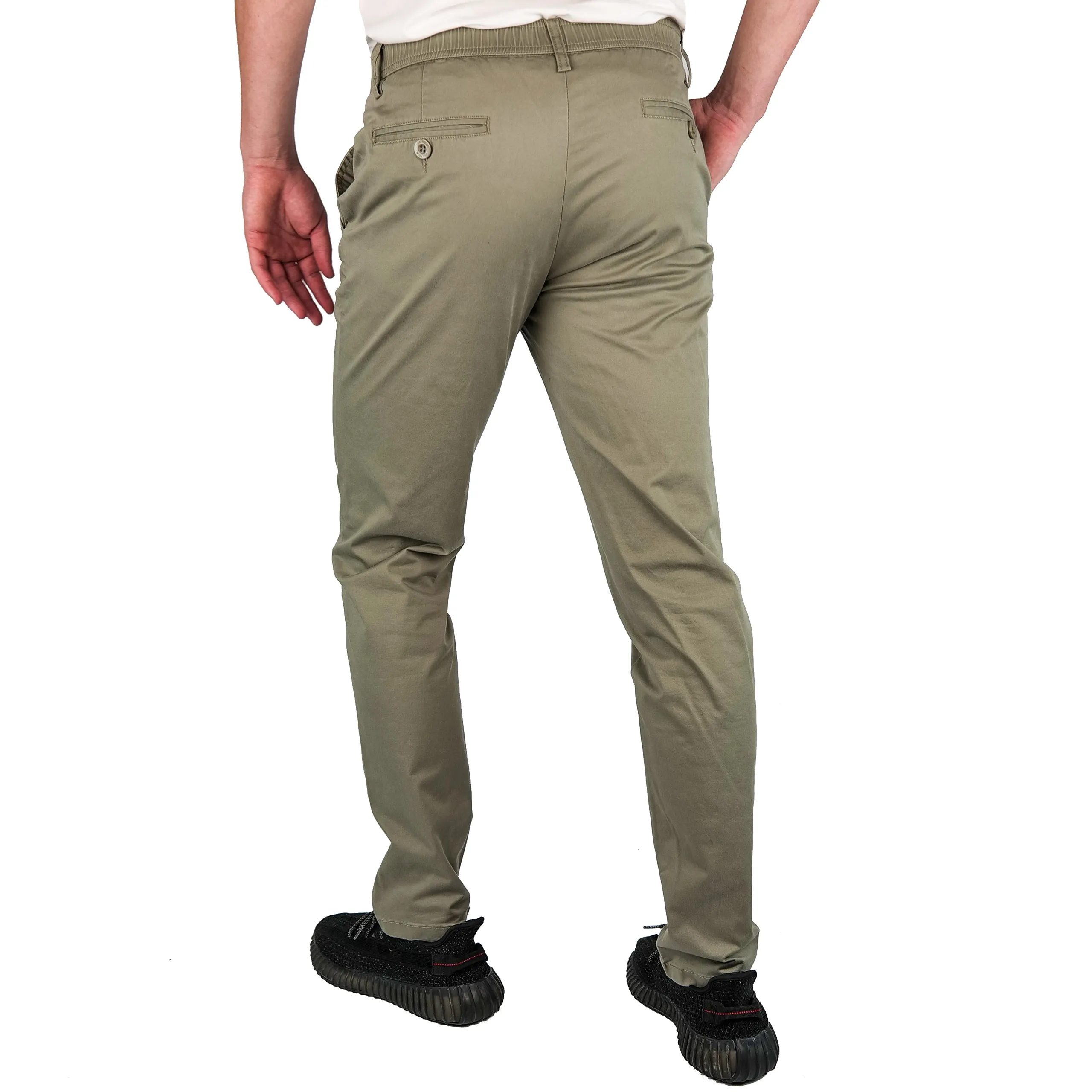 Brushed Stretch Cotton Pants - Final Sale