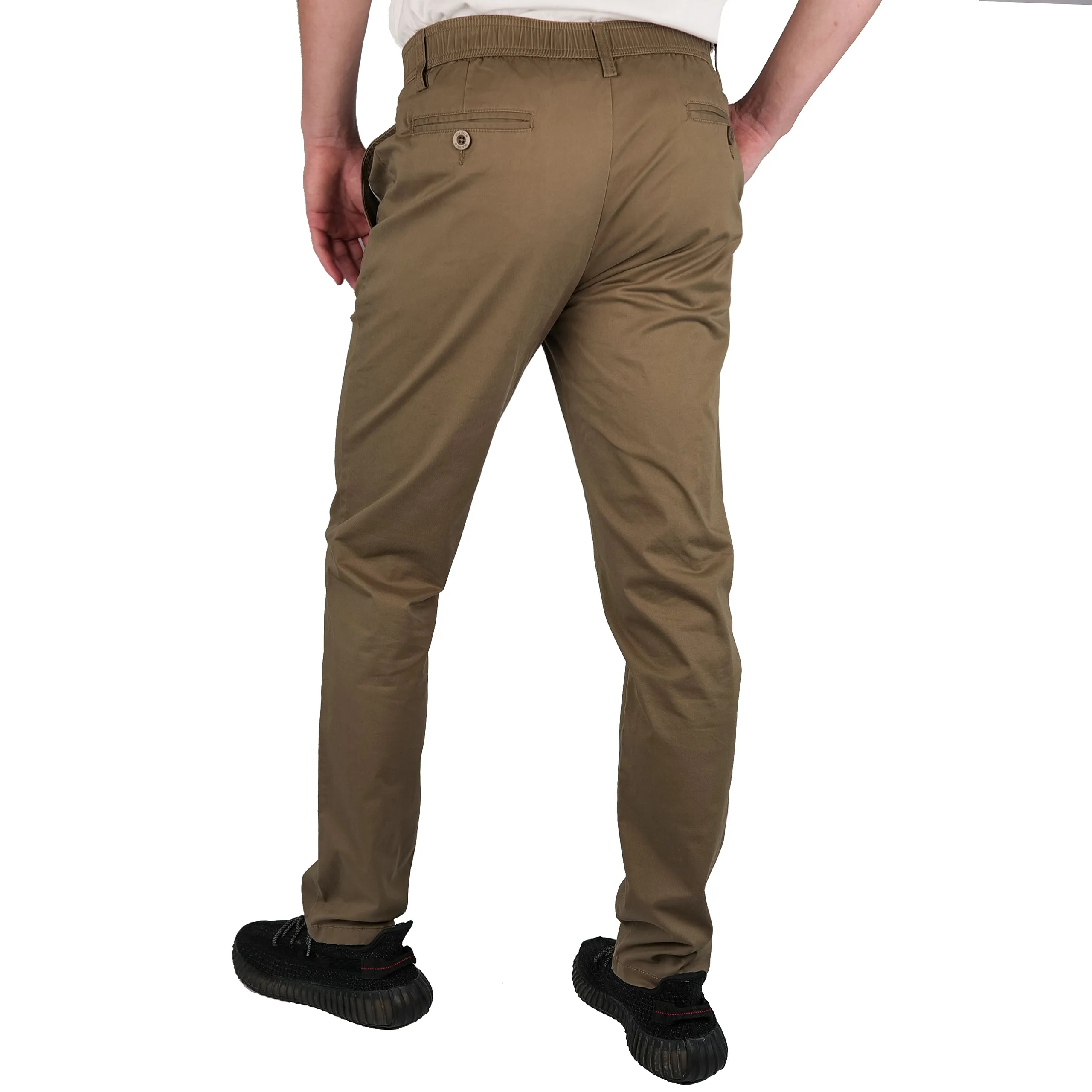 Brushed Stretch Cotton Pants - Final Sale