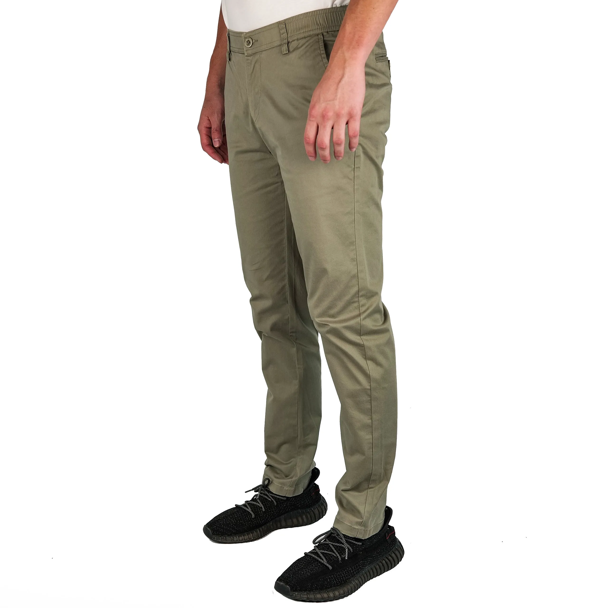 Brushed Stretch Cotton Pants - Final Sale