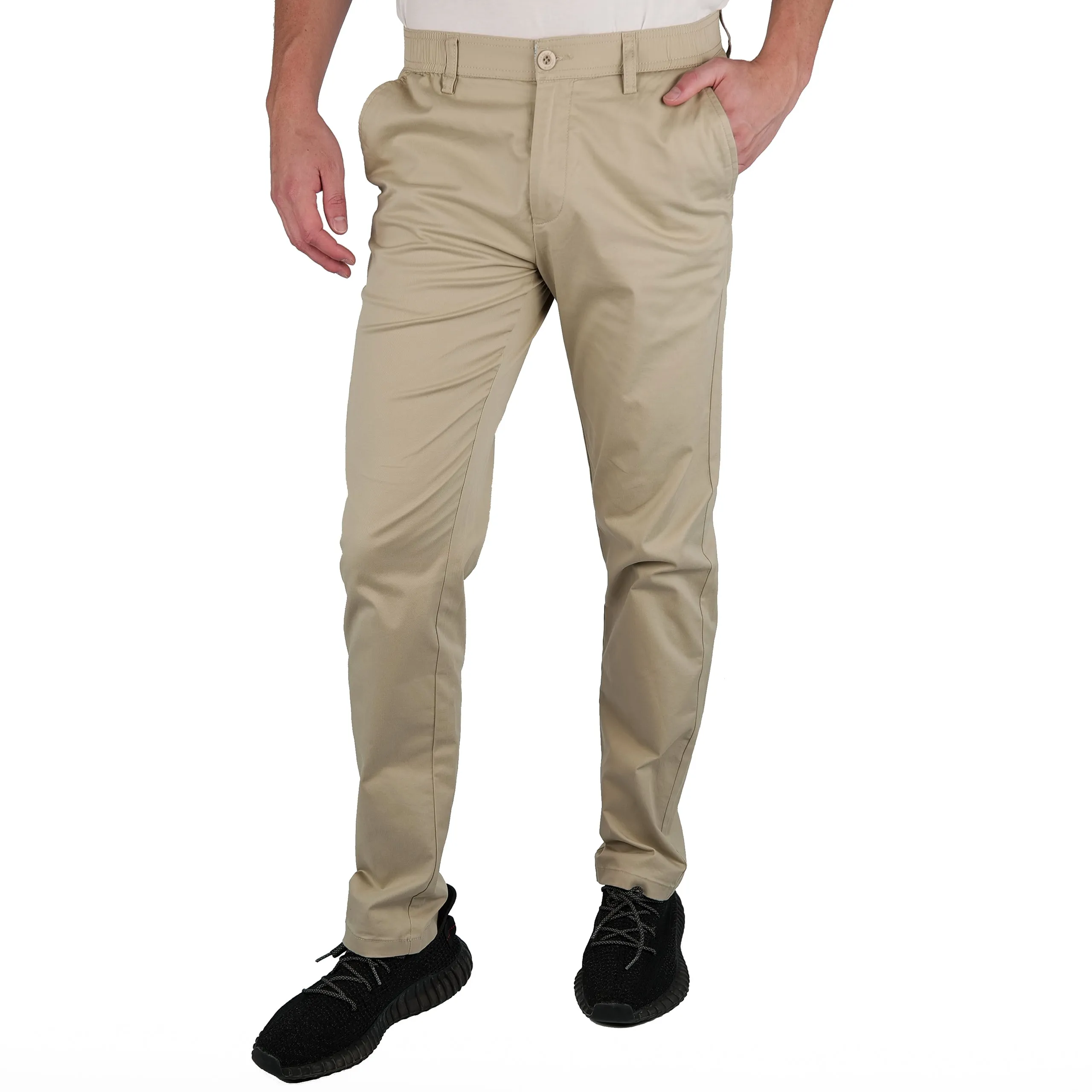 Brushed Stretch Cotton Pants - Final Sale