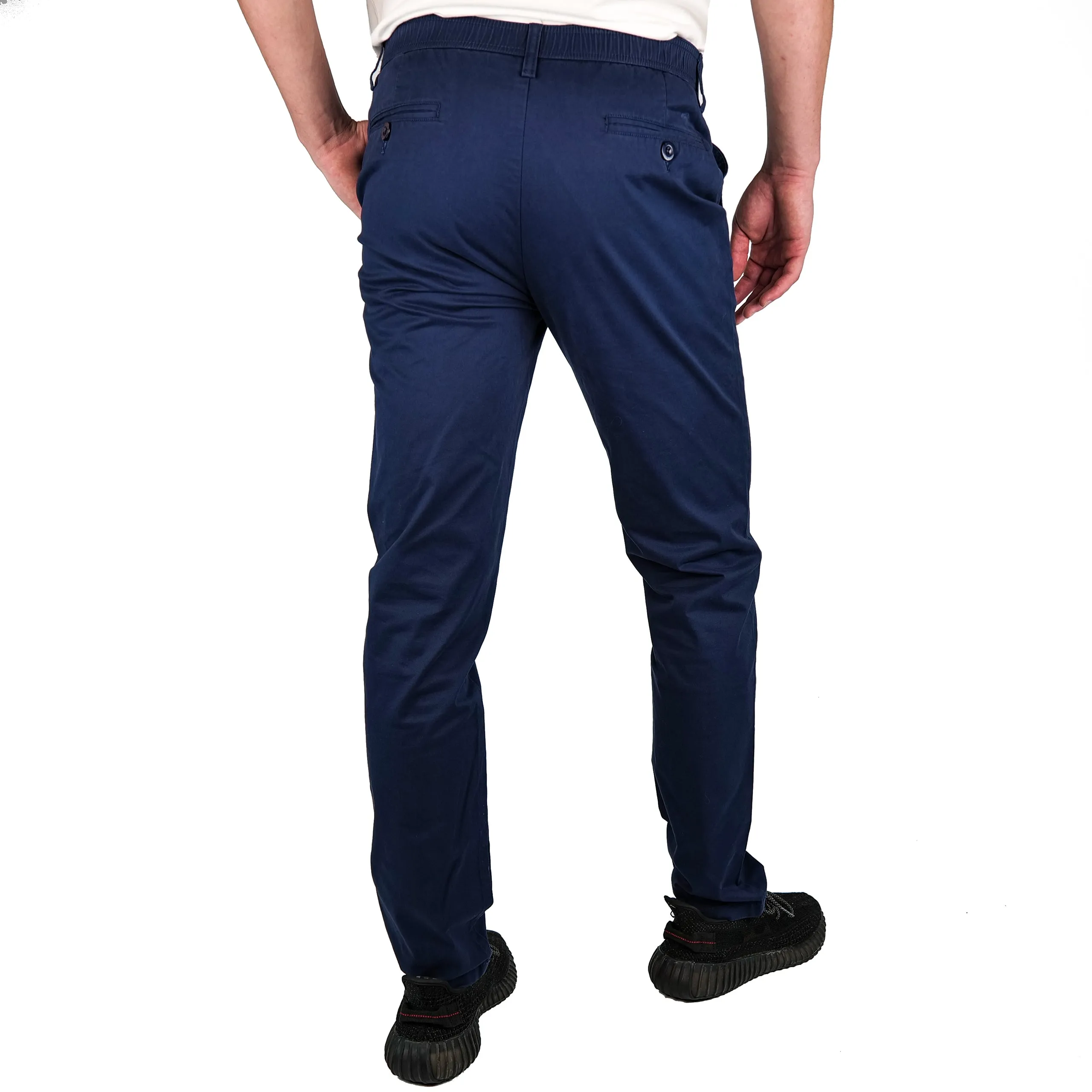 Brushed Stretch Cotton Pants - Final Sale