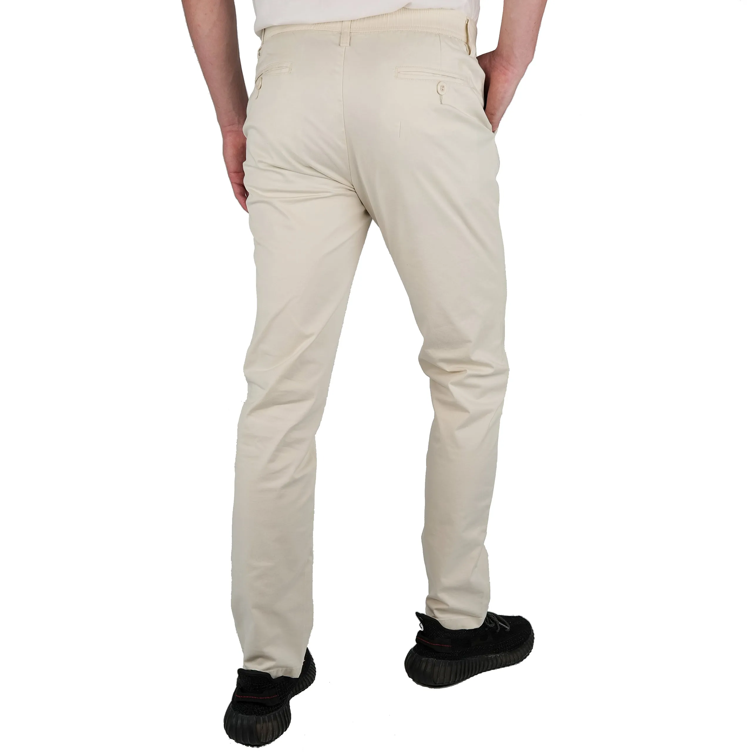 Brushed Stretch Cotton Pants - Final Sale