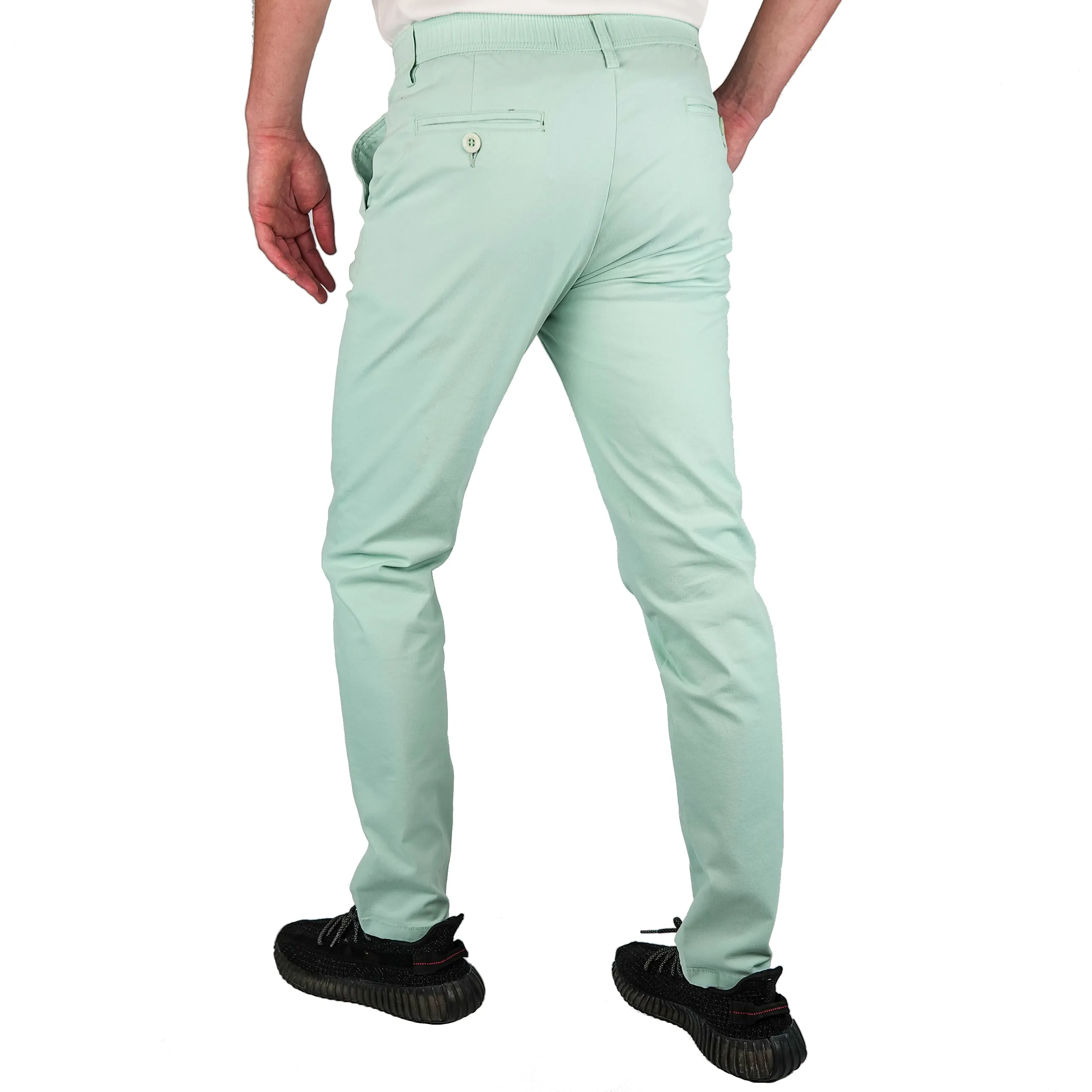 Brushed Stretch Cotton Pants - Final Sale