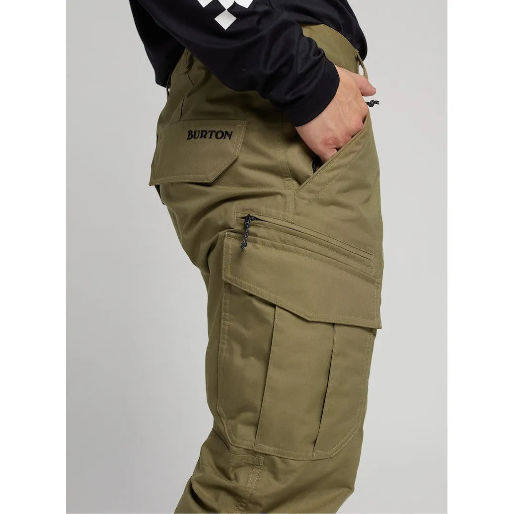 Burton Mens Tall Long Cargo Snowboard Pant-Kelp