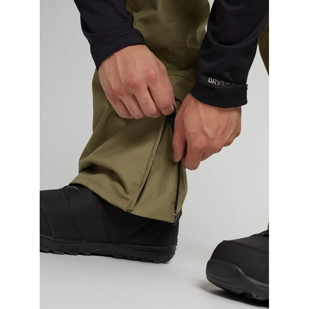 Burton Mens Tall Long Cargo Snowboard Pant-Kelp