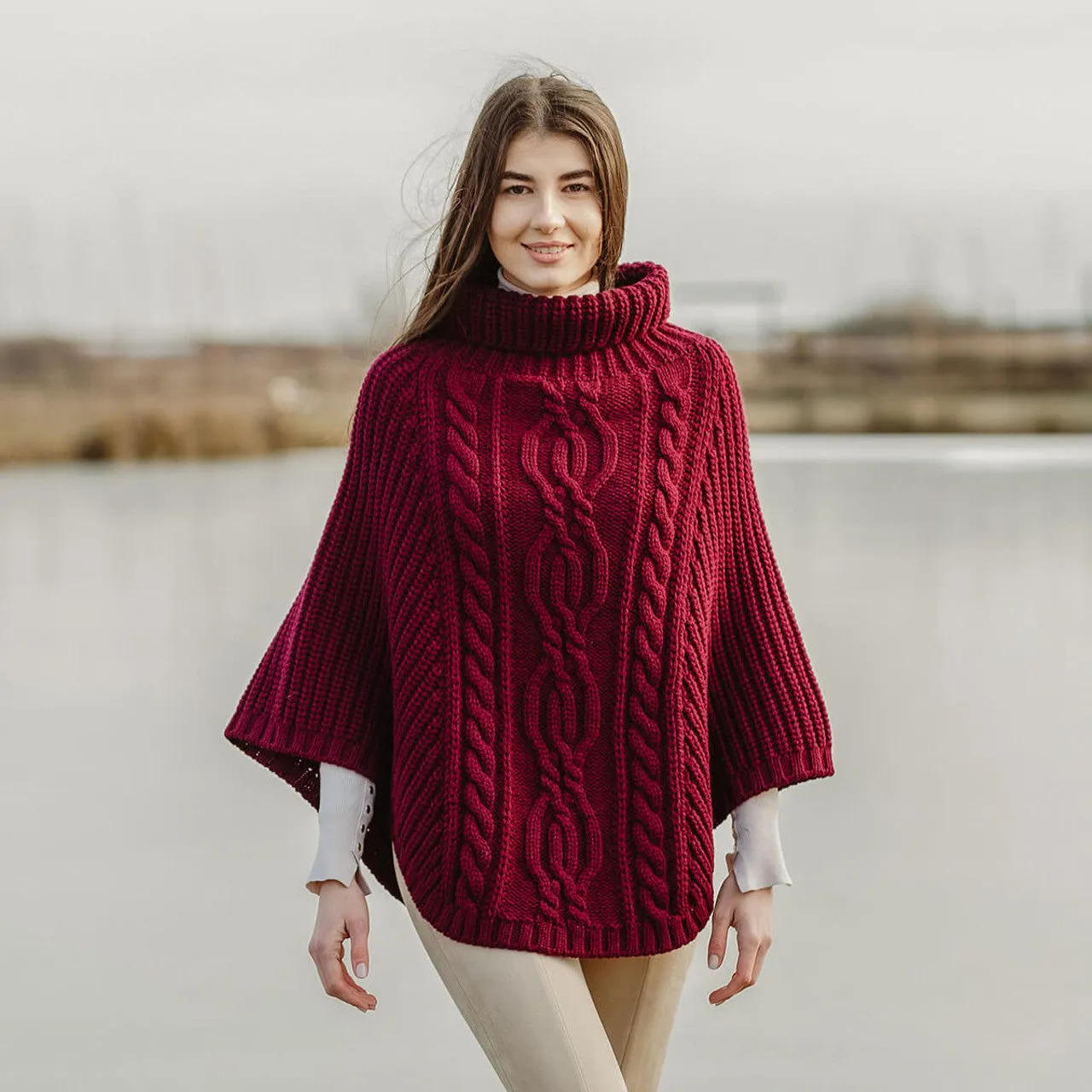 Cable Stitch Poncho