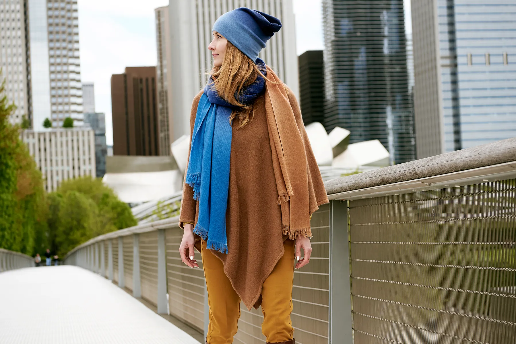 Caramel Cashmere Poncho