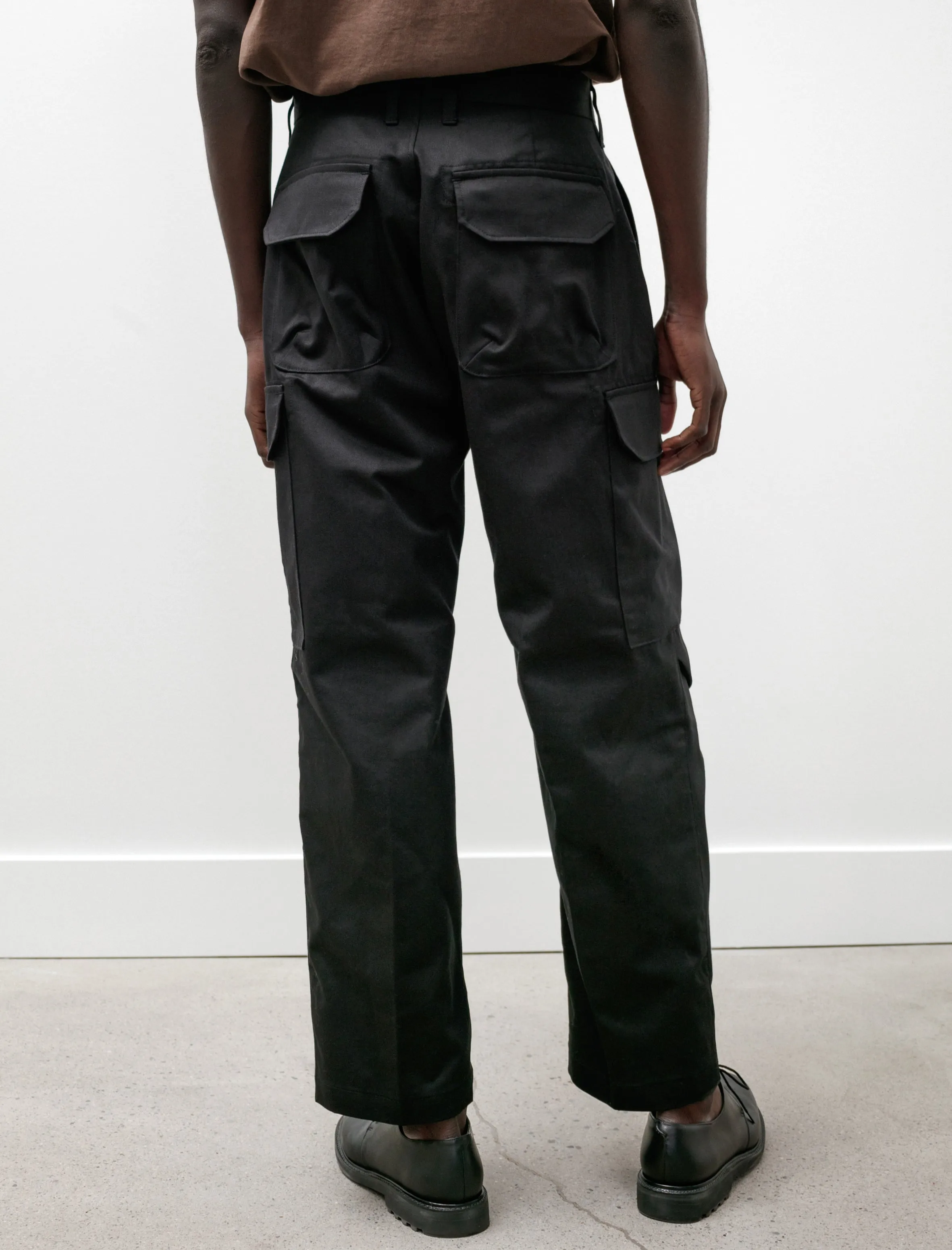 Cargo Tuck Pants C Black