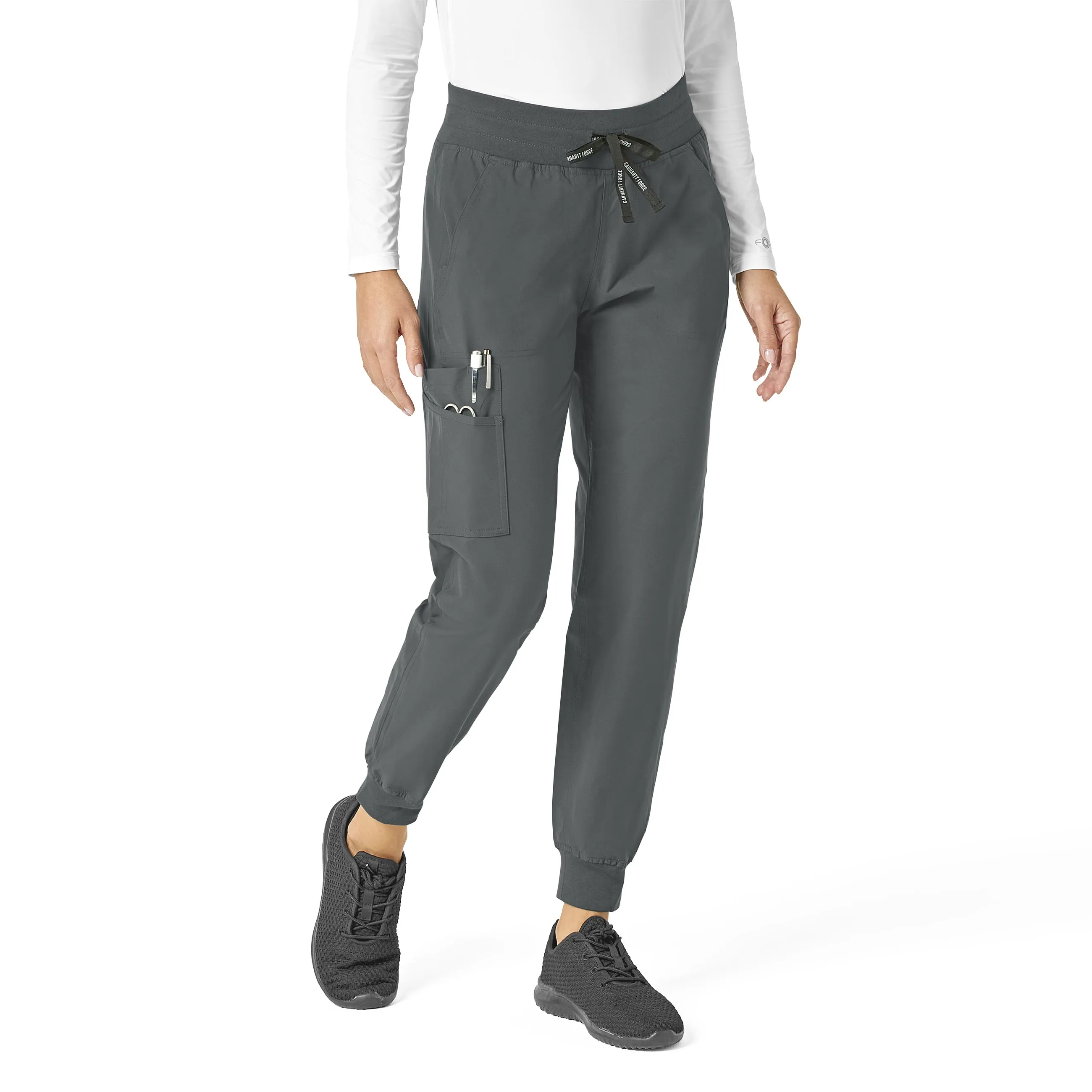 Carhartt Force Essentials Women's Jogger Scrub Pant - Pewter