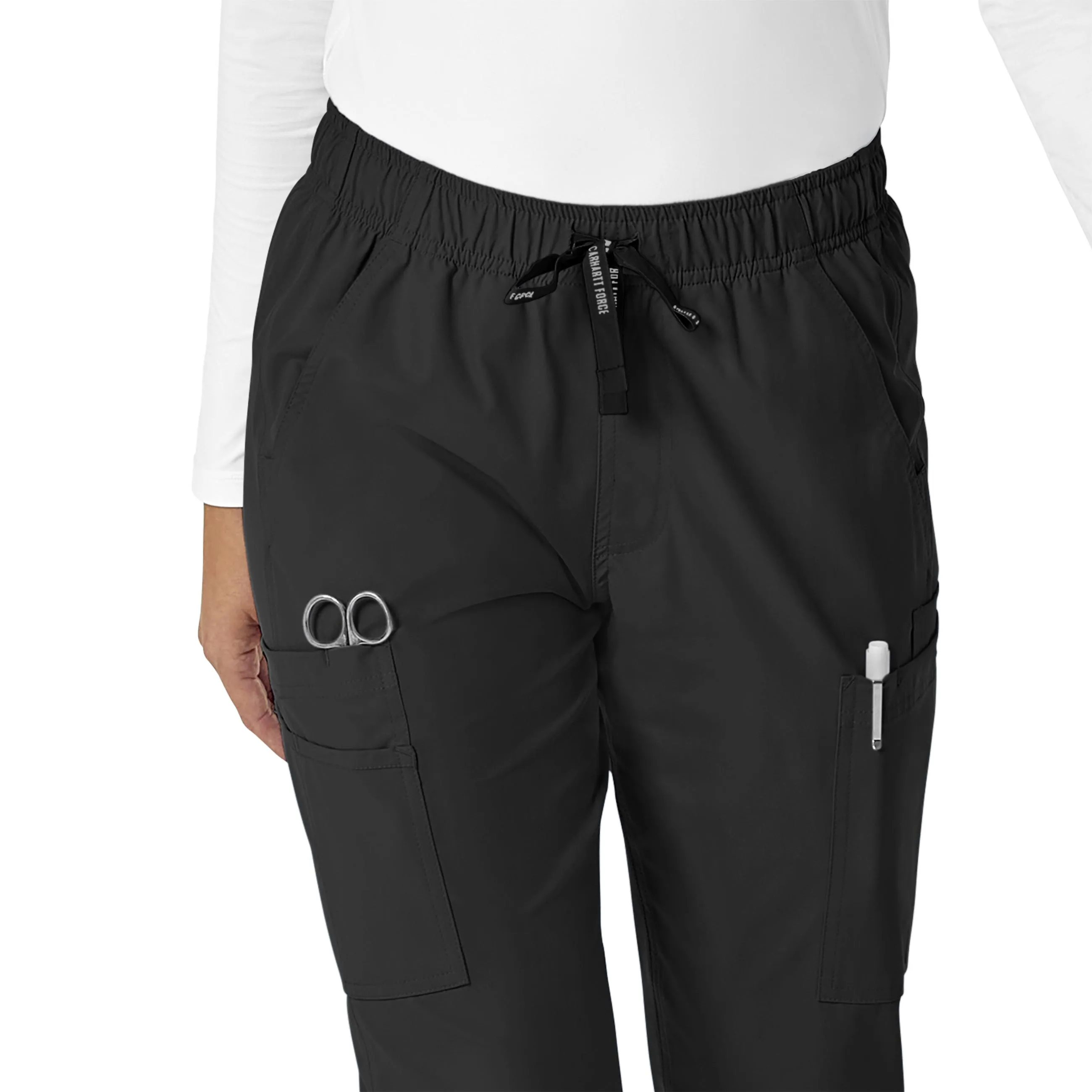 Carhartt Force Essentials Women's Straight Leg Scrub Pant - Black