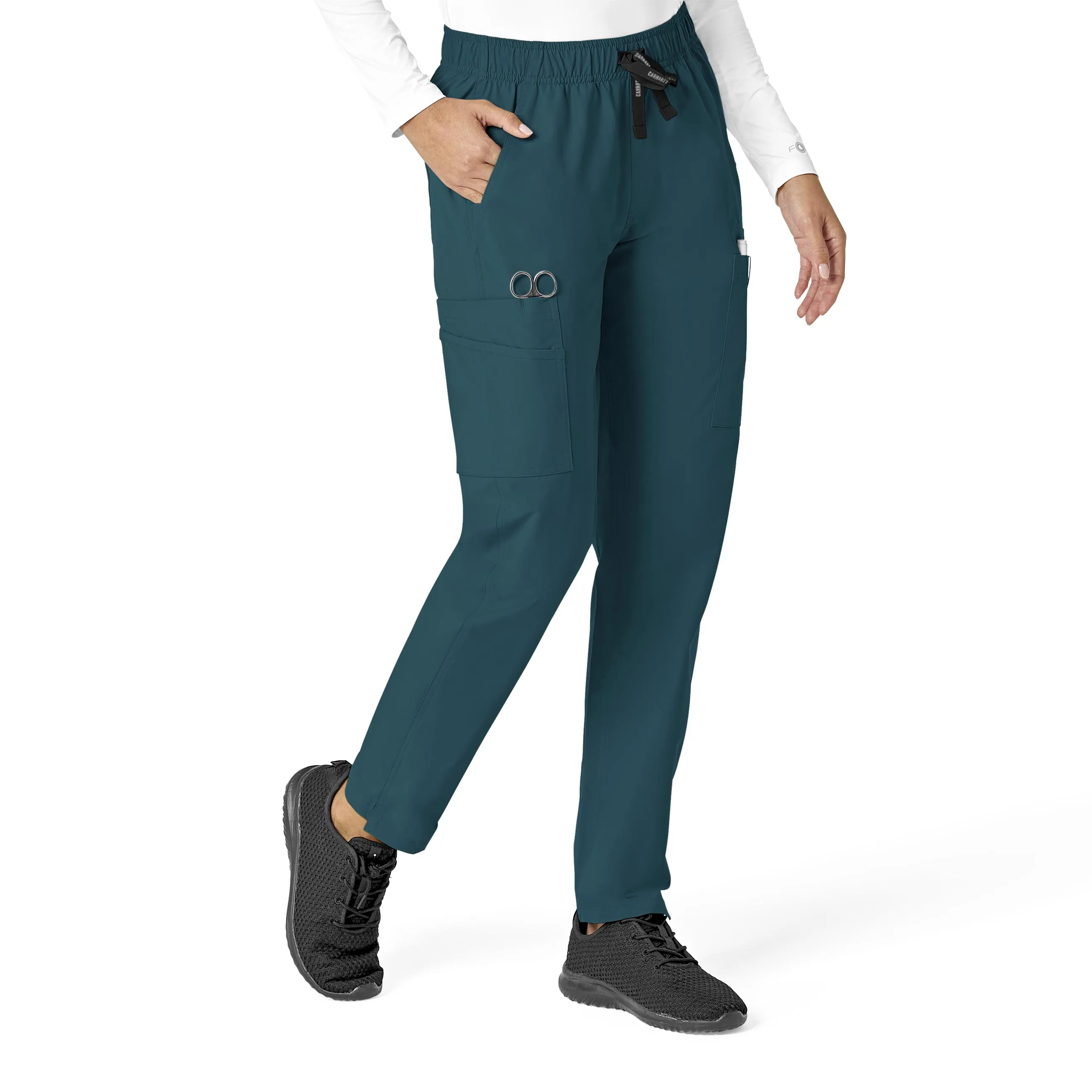 Carhartt Force Essentials Women's Straight Leg Scrub Pant - Caribbean Blue