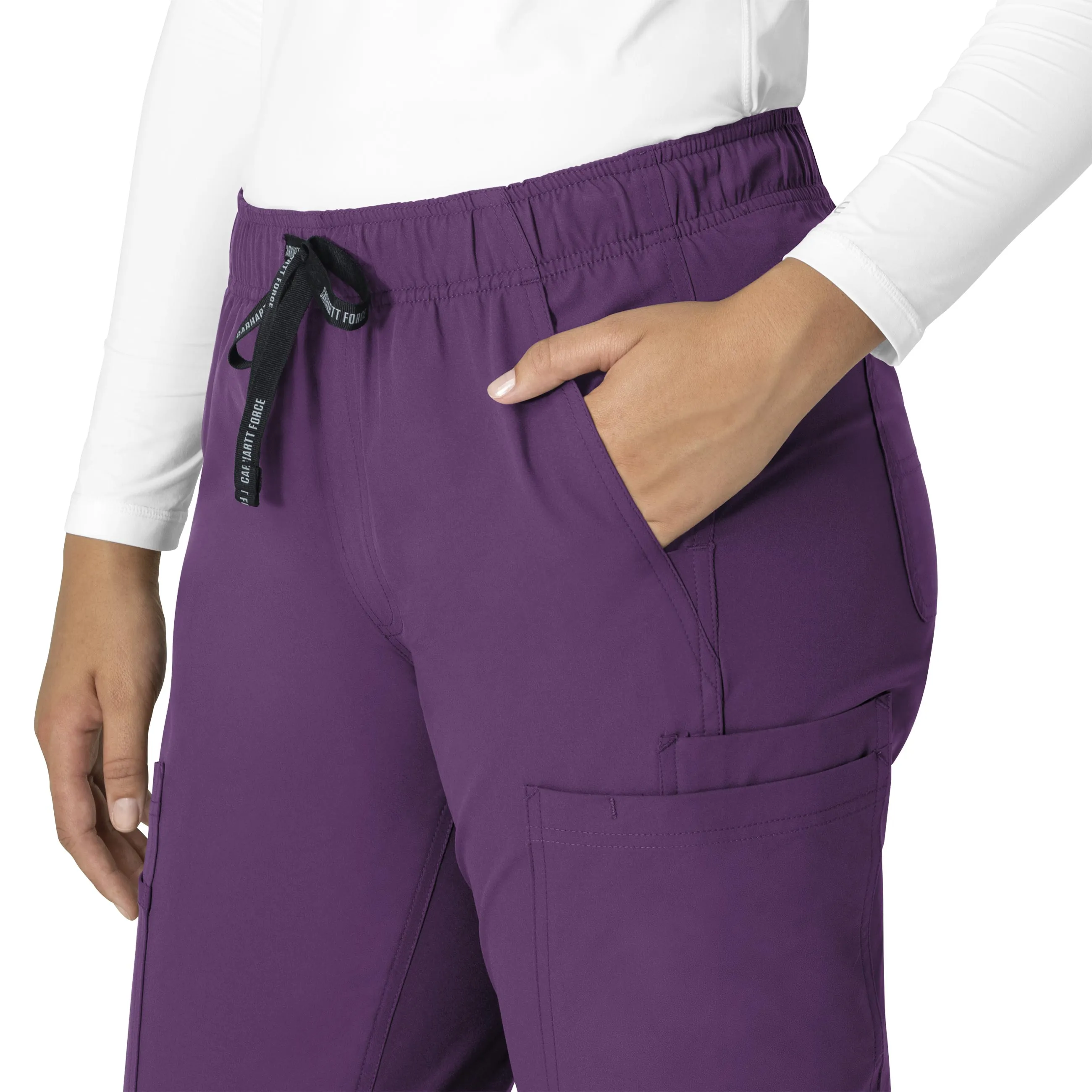 Carhartt Force Essentials Women's Straight Leg Scrub Pant - Eggplant