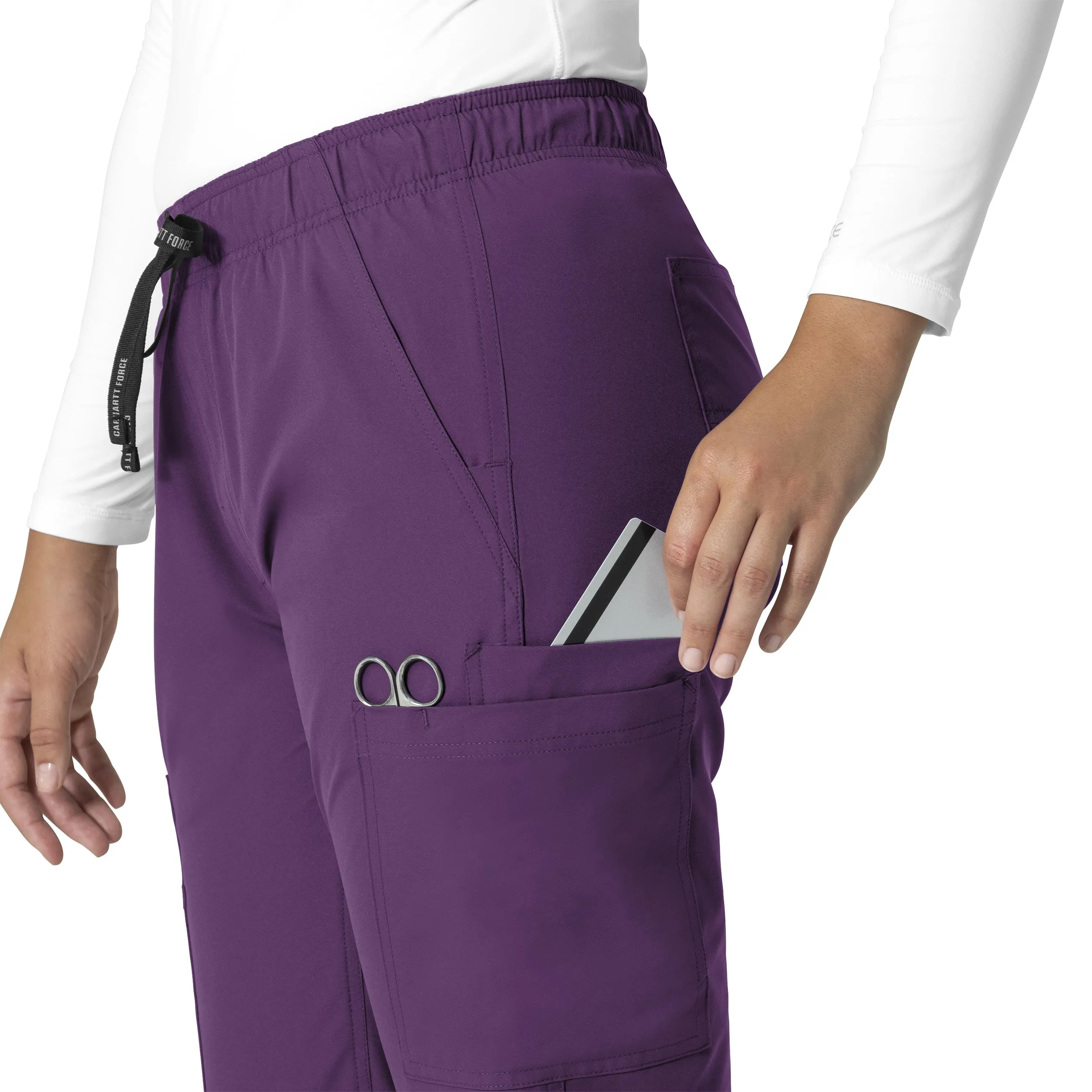 Carhartt Force Essentials Women's Straight Leg Scrub Pant - Eggplant