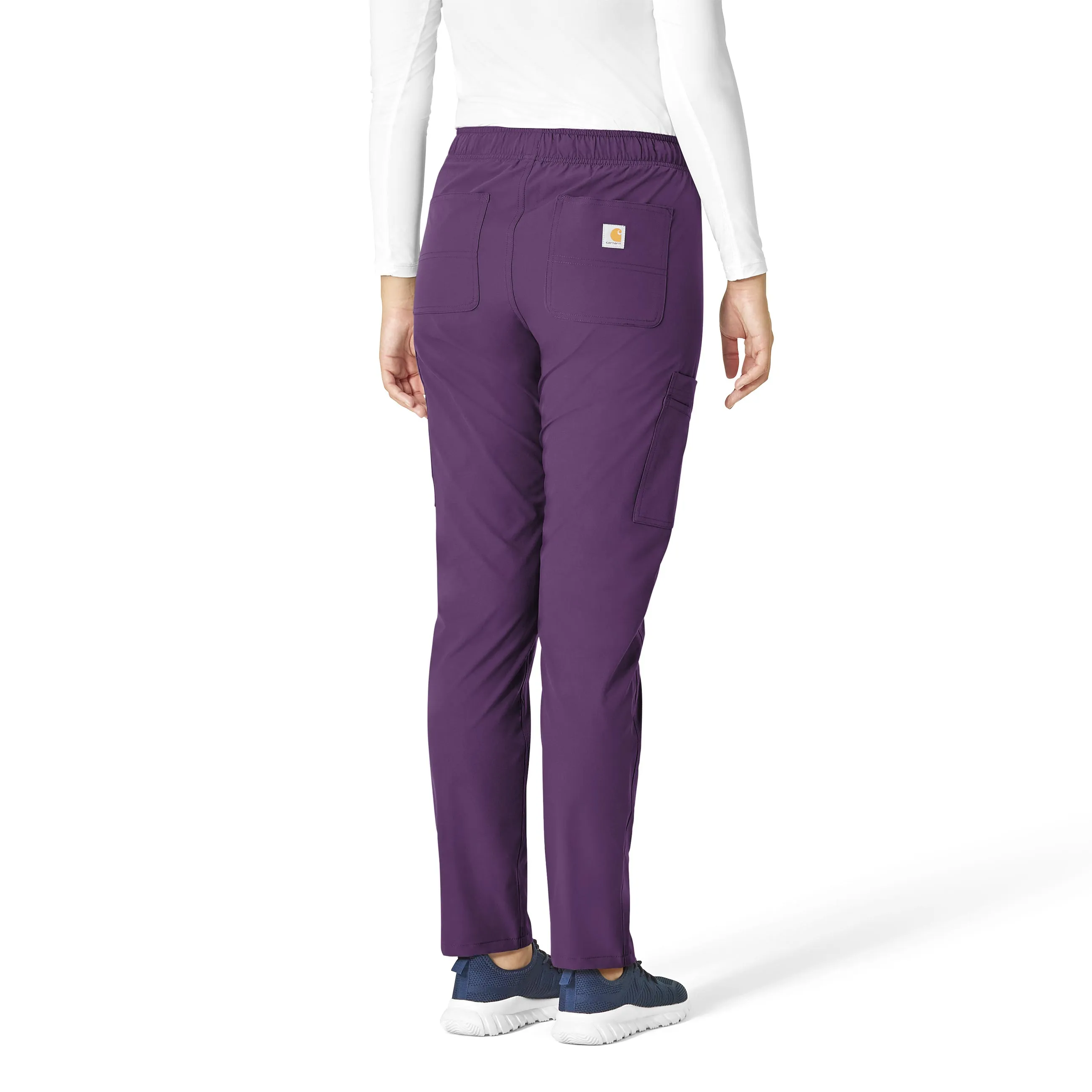 Carhartt Force Essentials Women's Straight Leg Scrub Pant - Eggplant