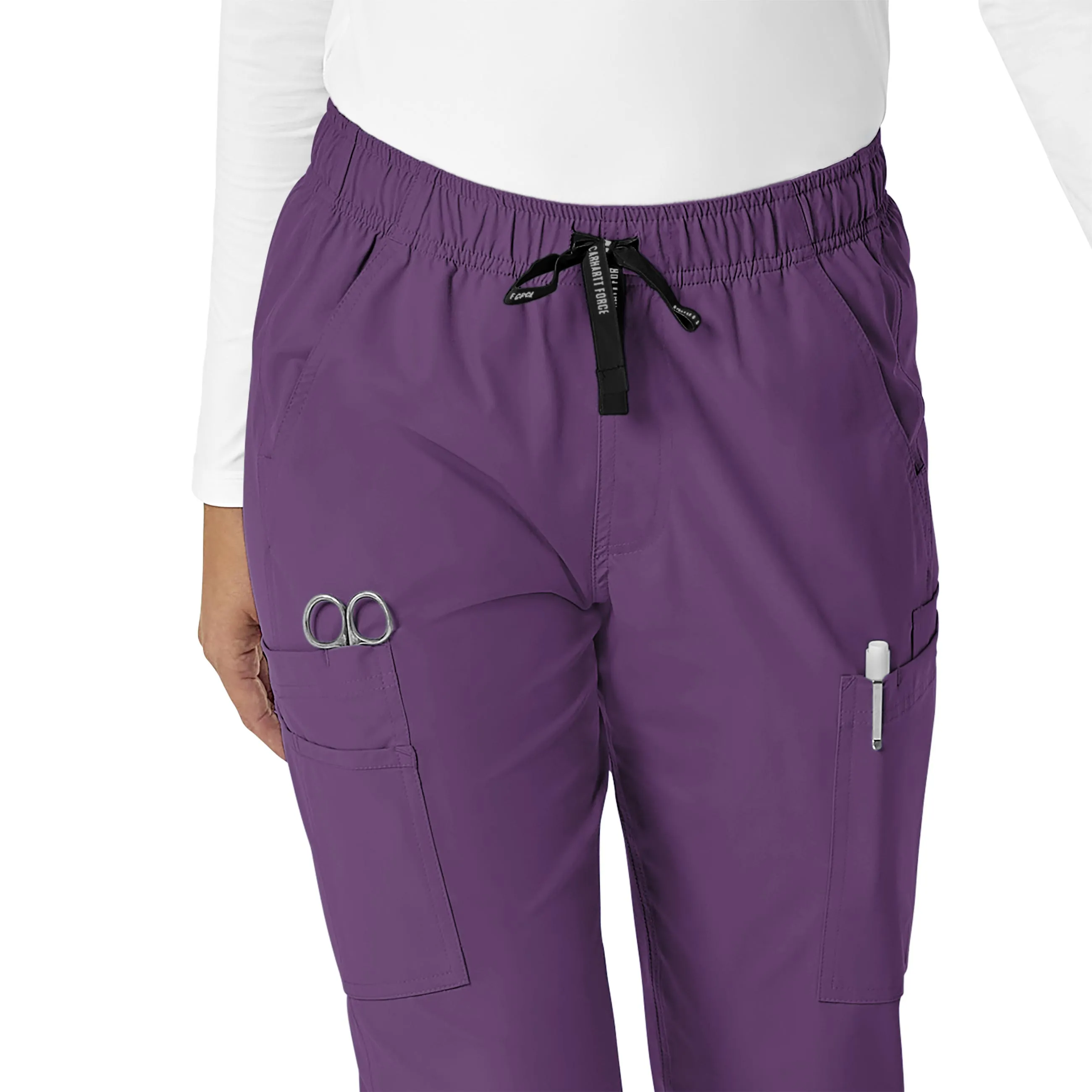 Carhartt Force Essentials Women's Straight Leg Scrub Pant - Eggplant