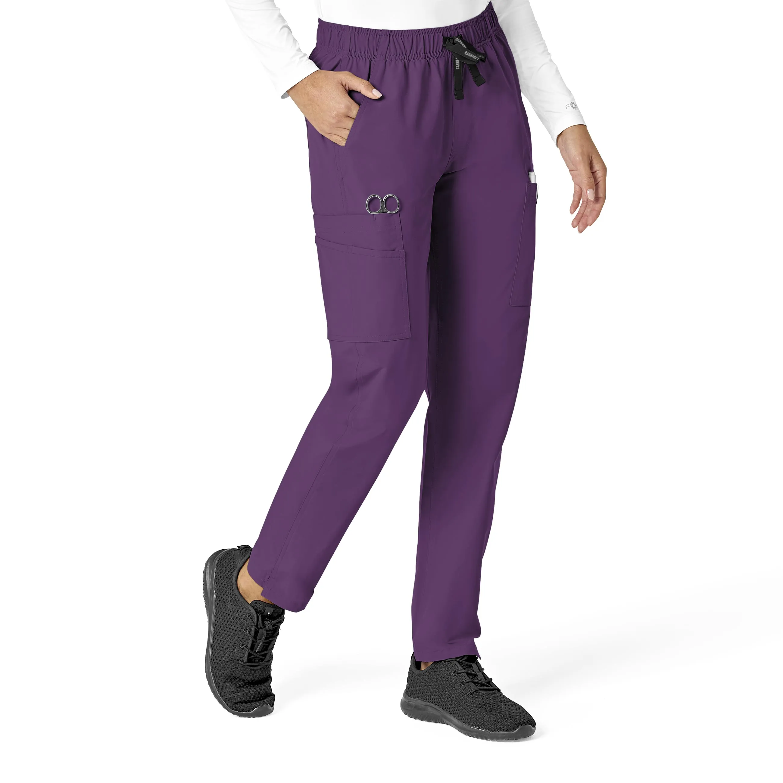 Carhartt Force Essentials Women's Straight Leg Scrub Pant - Eggplant