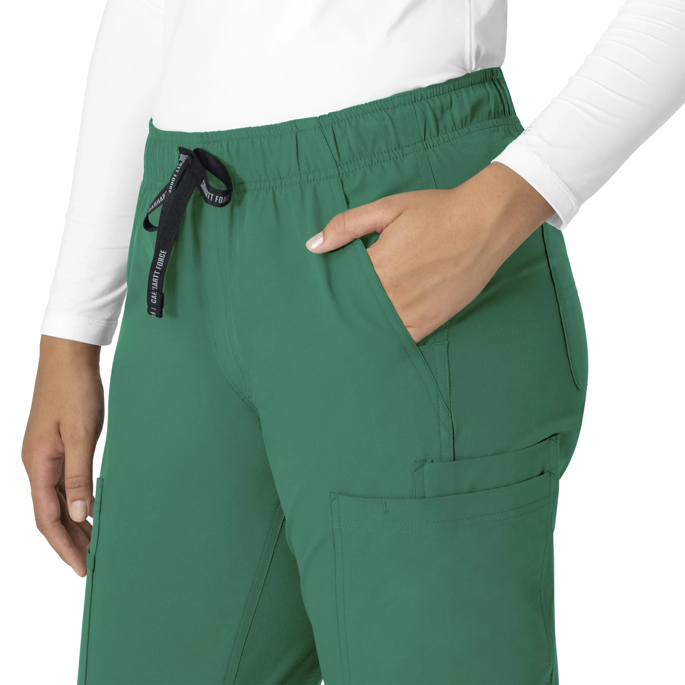 Carhartt Force Essentials Women's Straight Leg Scrub Pant - Hunter