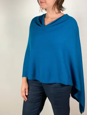 Cashmere Poncho Teal