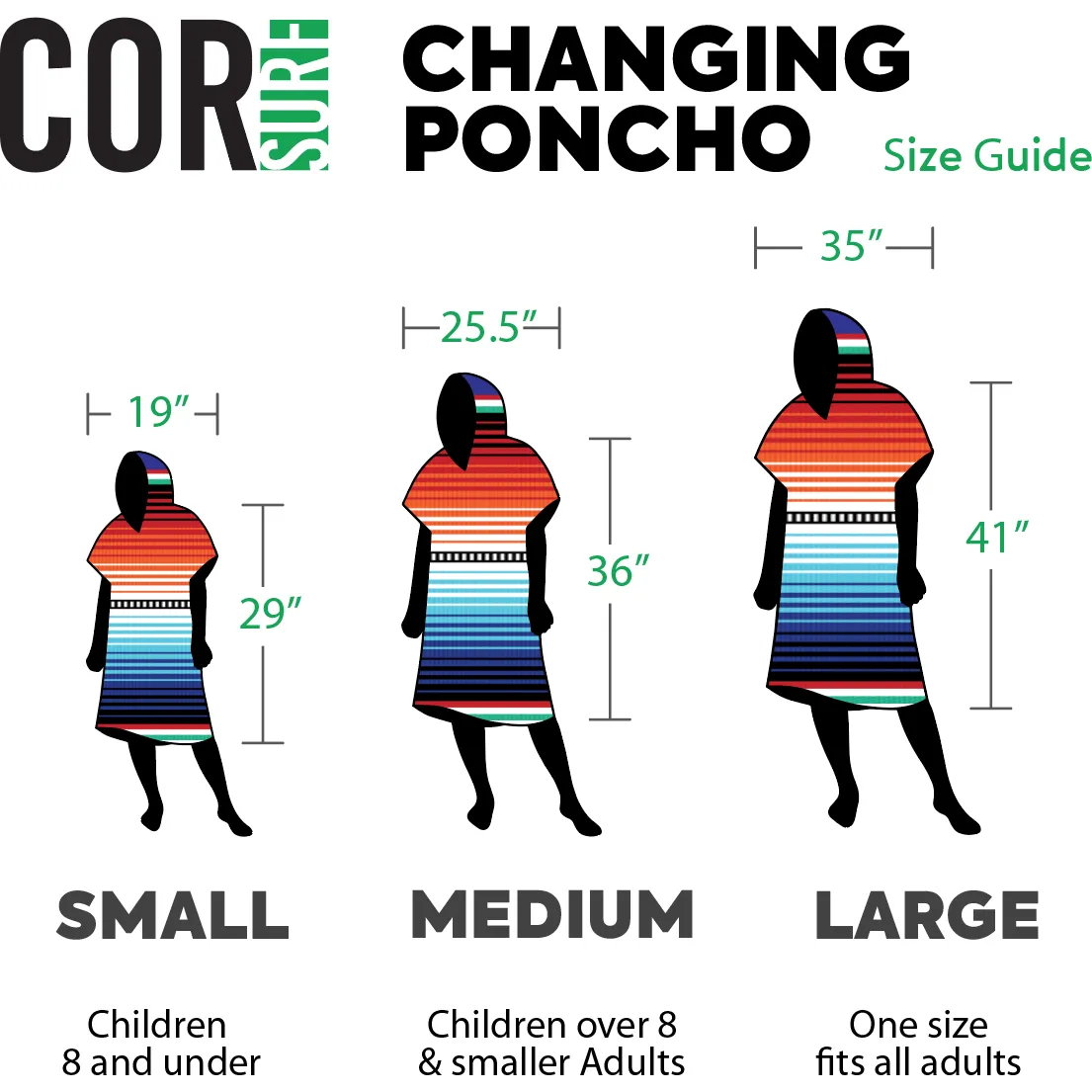 Changing Towel Poncho (Sarape) Medium Size