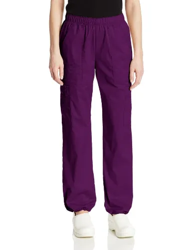 Cherokee 4005 Women's Mid-Rise Elastic Waist Cargo Scrubs Pant