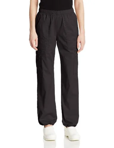 Cherokee 4005 Women's Mid-Rise Elastic Waist Cargo Scrubs Pant